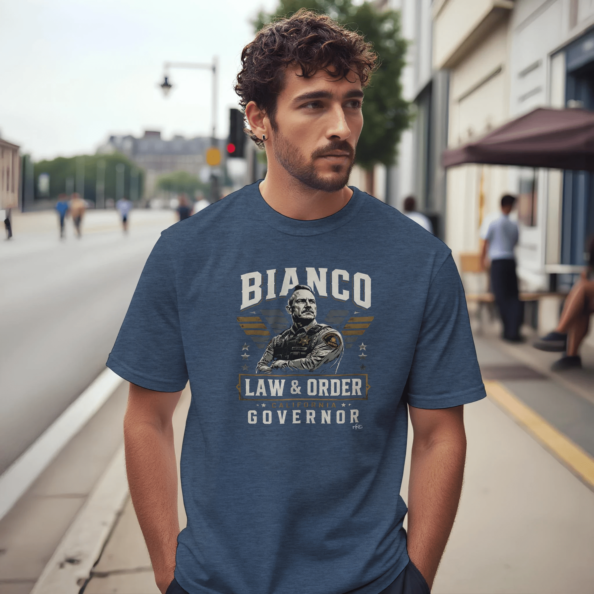 Bianco for CA Governor Law and Order Premium Graphic T-Shirt - Property of Patriots