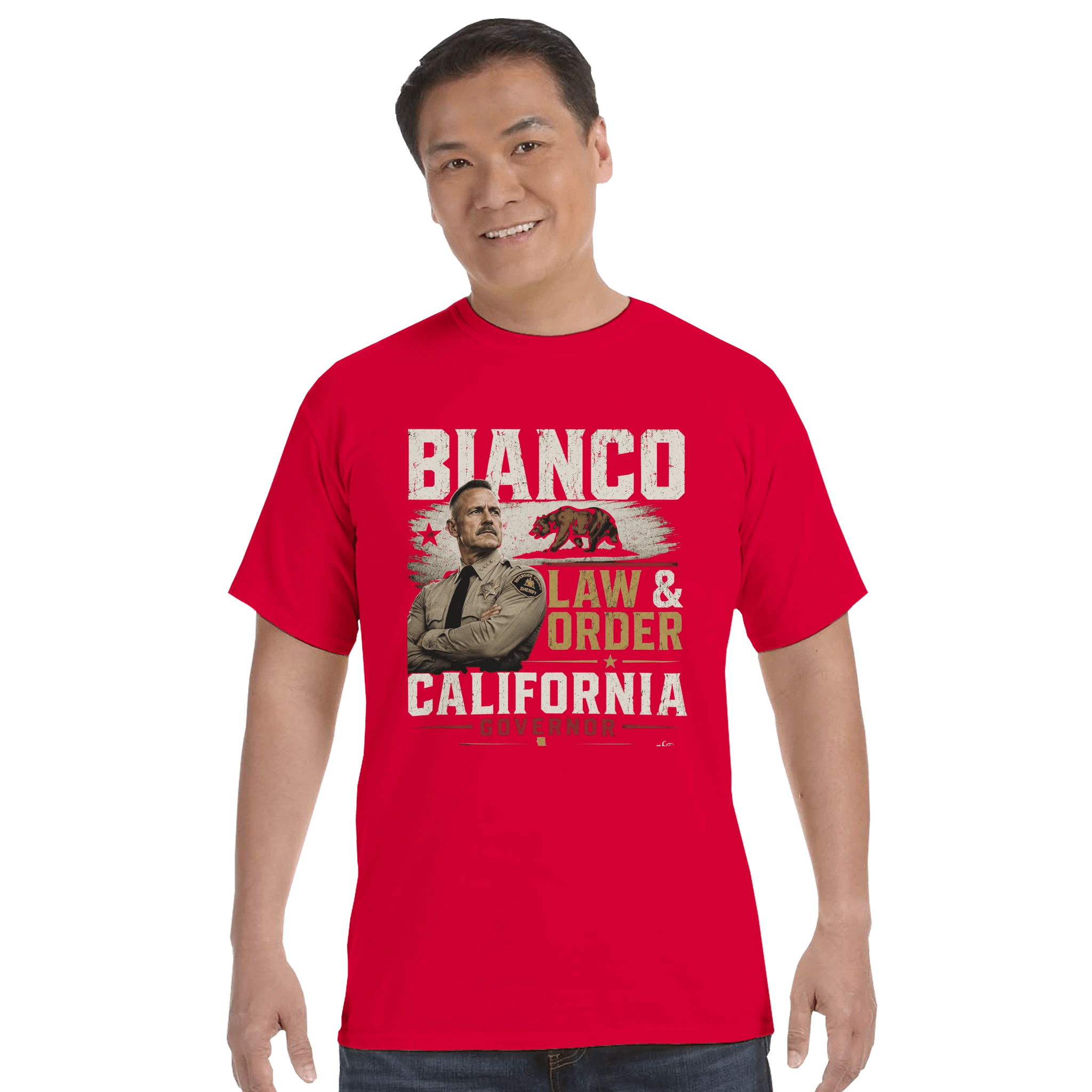 Bianco for California Governor Premium Cotton T-Shirt - Property of Patriots