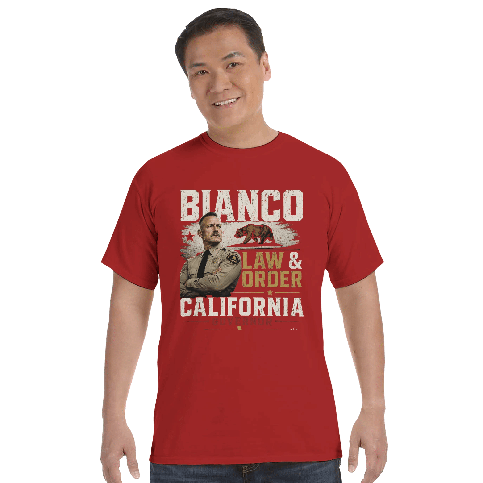 Bianco for California Governor Premium Cotton T-Shirt - Property of Patriots