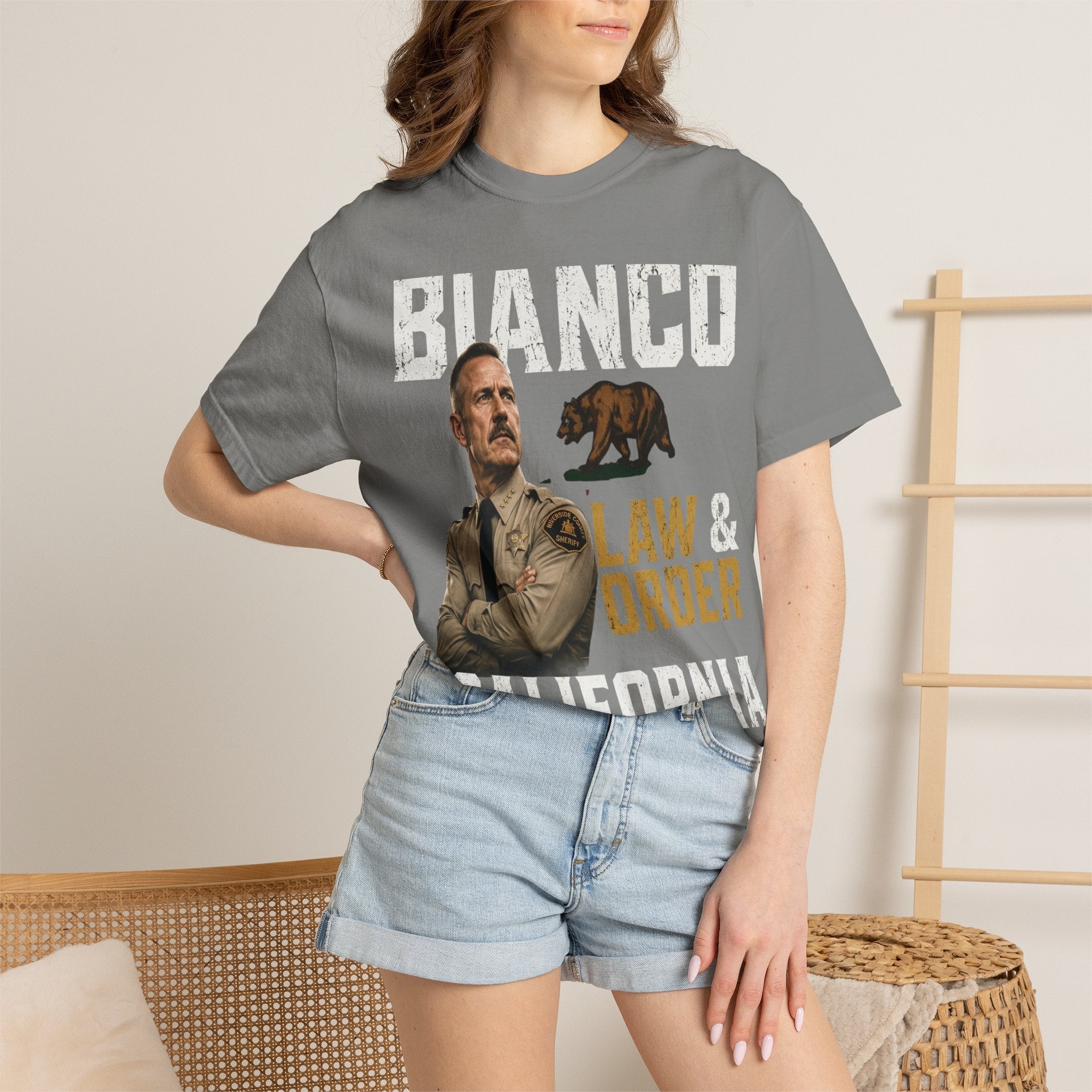 Bianco Law & Order California Governor T-Shirt - Property of Patriots