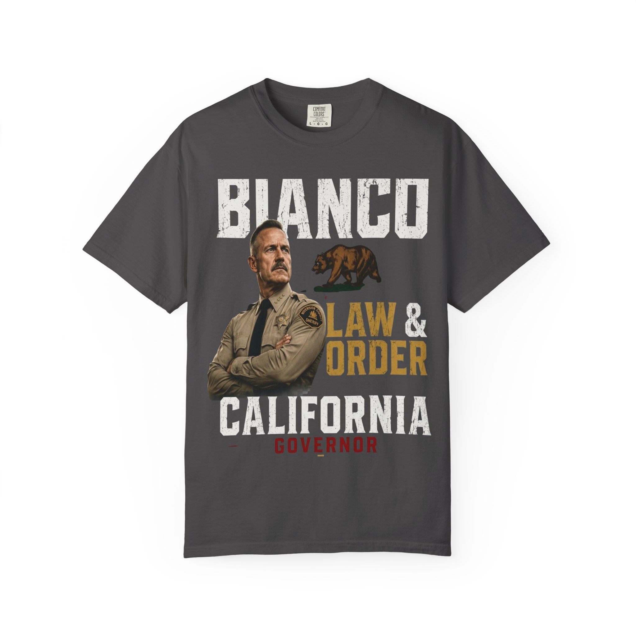Bianco Law & Order California Governor T-Shirt - Property of Patriots