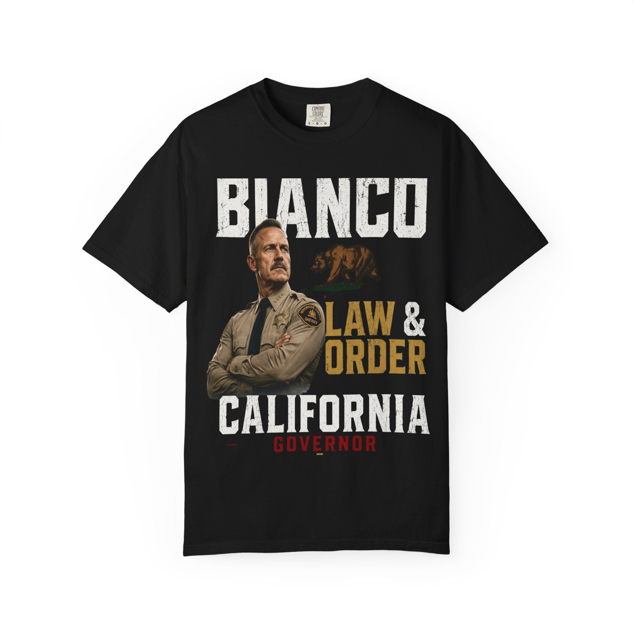 Bianco Law & Order California Governor T-Shirt - Property of Patriots