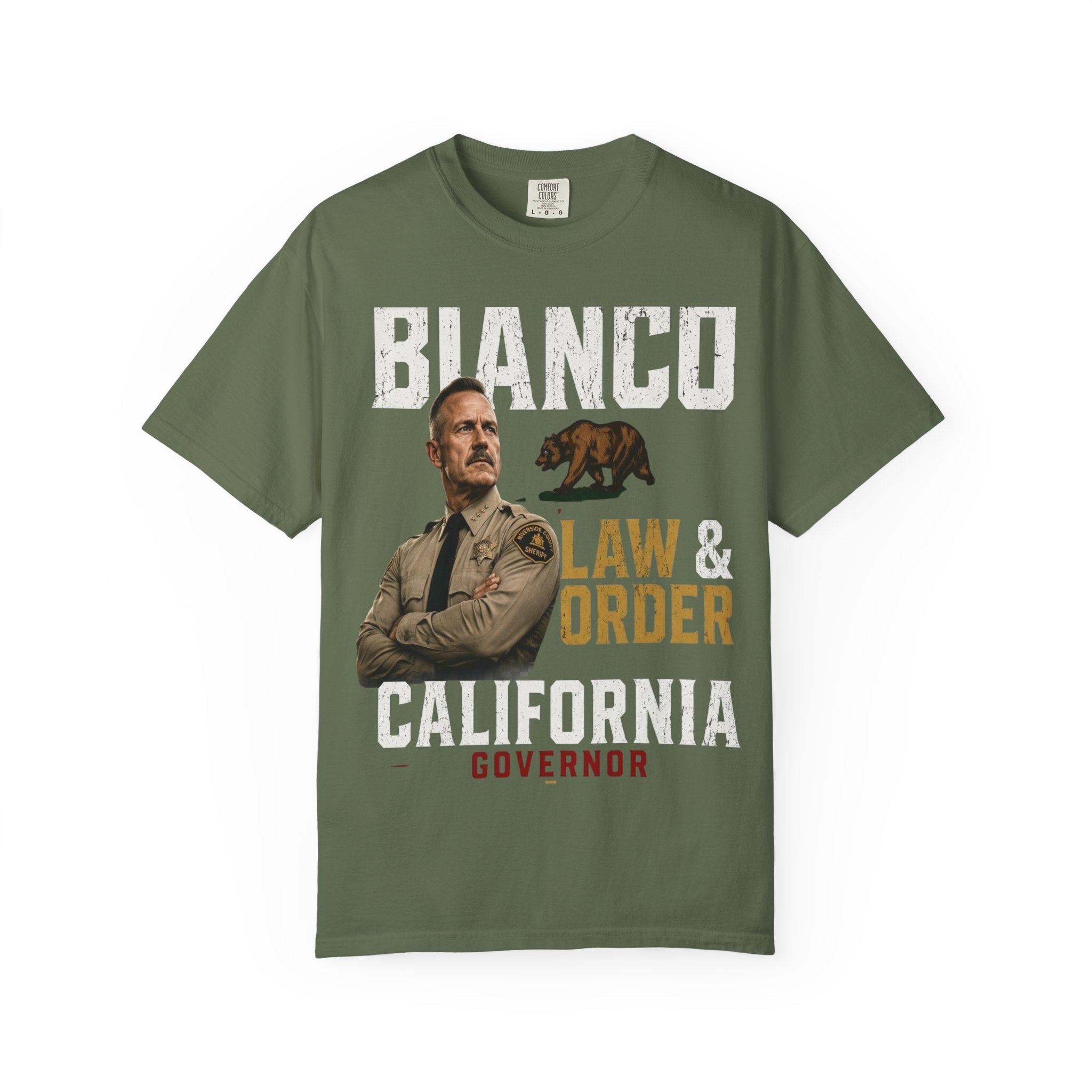 Bianco Law & Order California Governor T-Shirt - Property of Patriots
