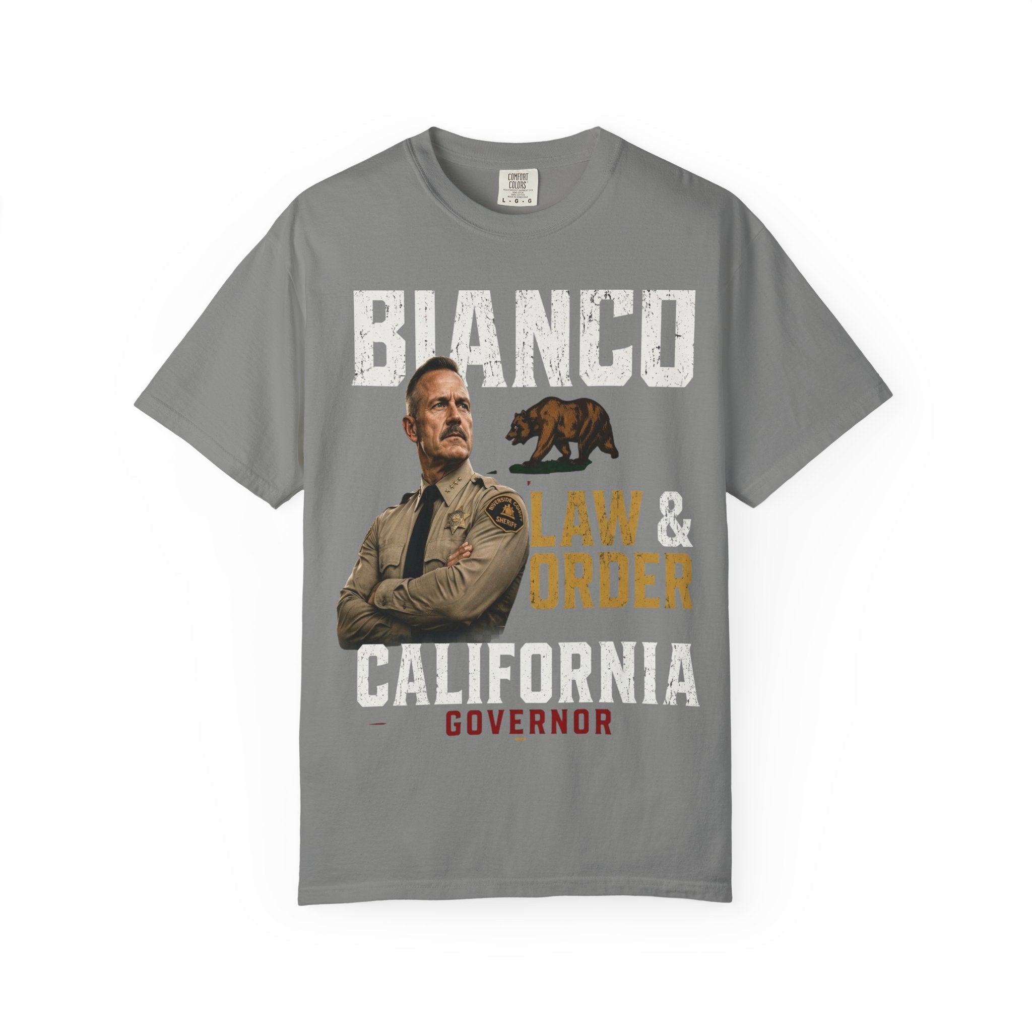 Bianco Law & Order California Governor T-Shirt - Property of Patriots