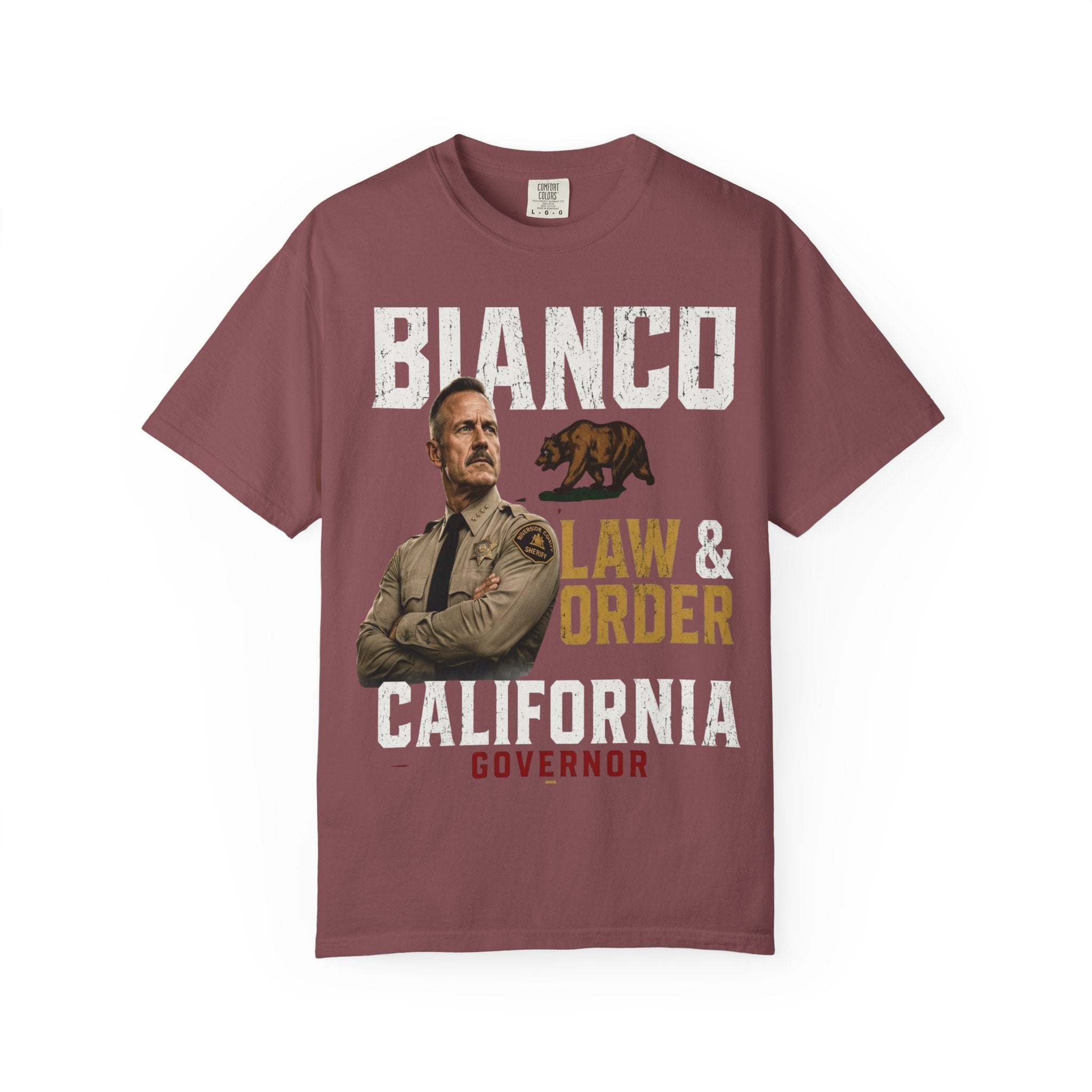 Bianco Law & Order California Governor T-Shirt - Property of Patriots