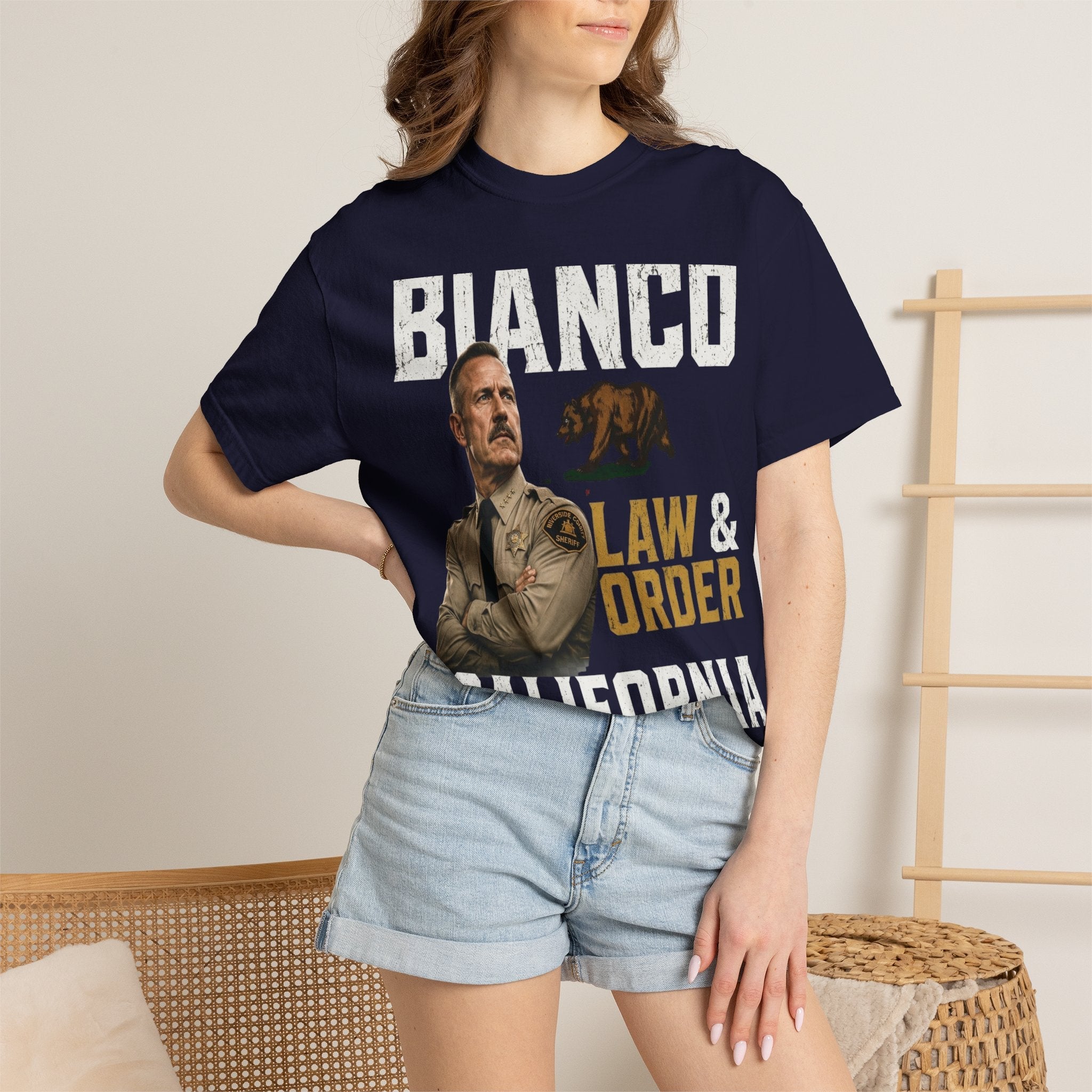 Bianco Law & Order California Governor T-Shirt - Property of Patriots