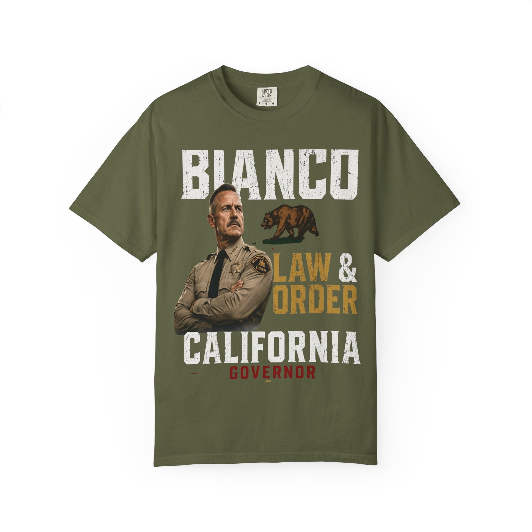 Bianco Law & Order California Governor T-Shirt - Property of Patriots