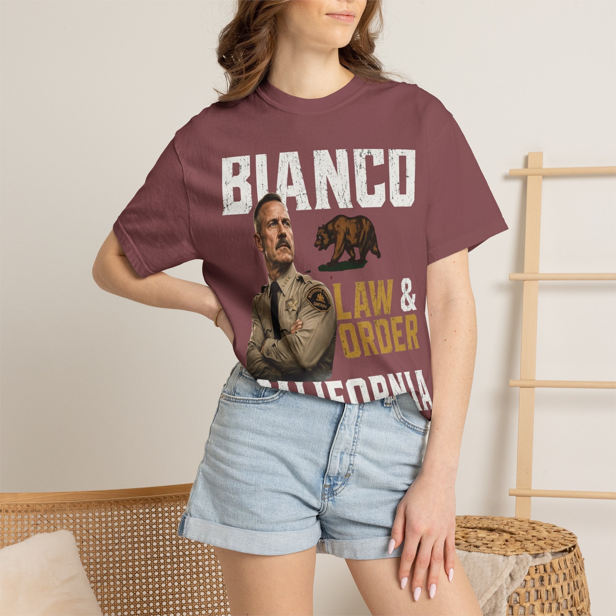 Bianco Law & Order California Governor T-Shirt - Property of Patriots