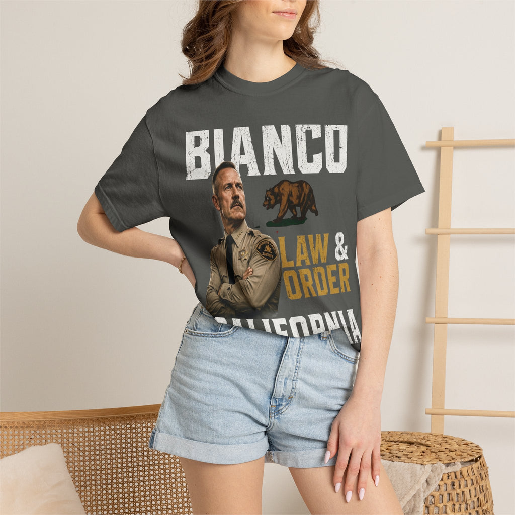 Bianco Law & Order California Governor T-Shirt - Property of Patriots