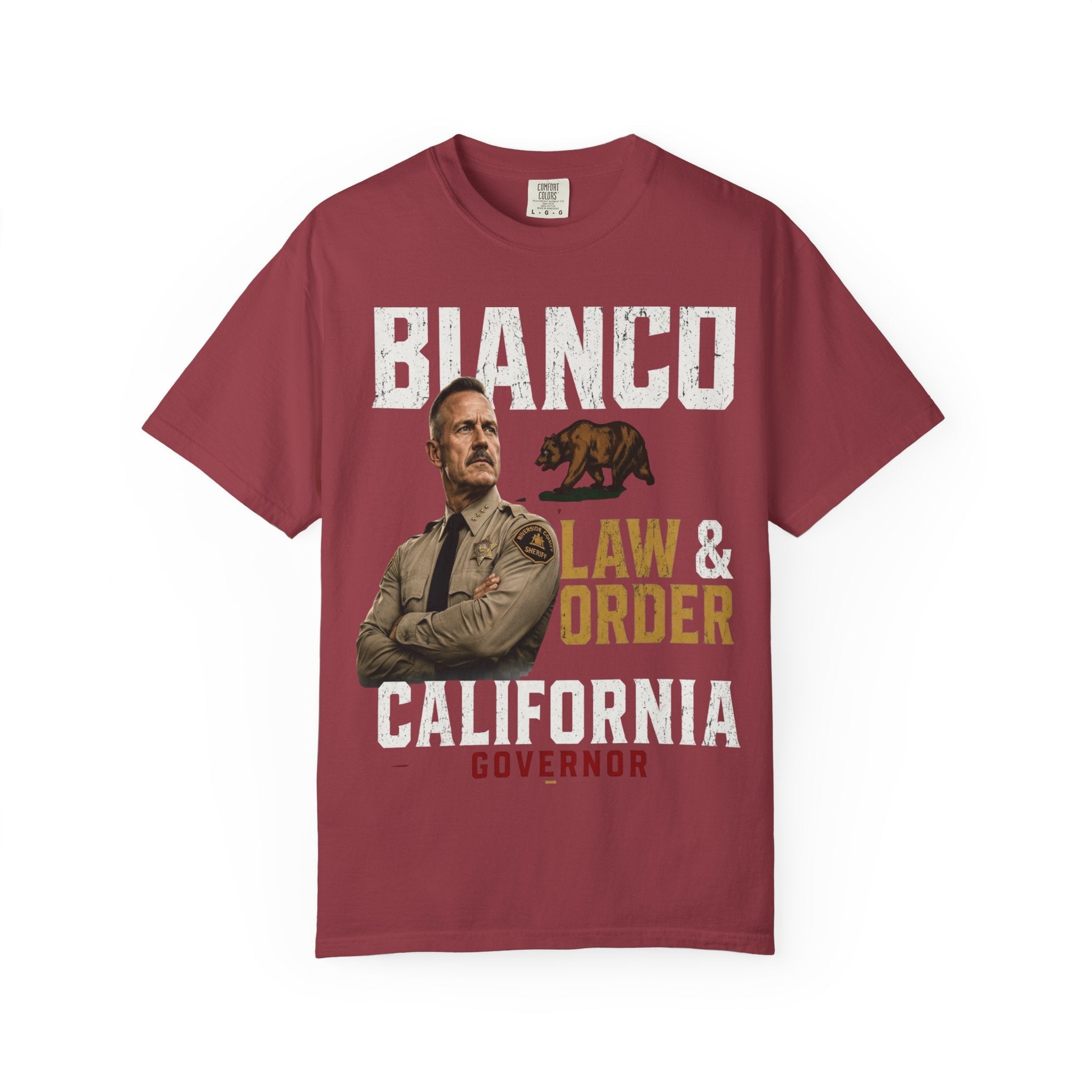 Bianco Law & Order California Governor T-Shirt - Property of Patriots