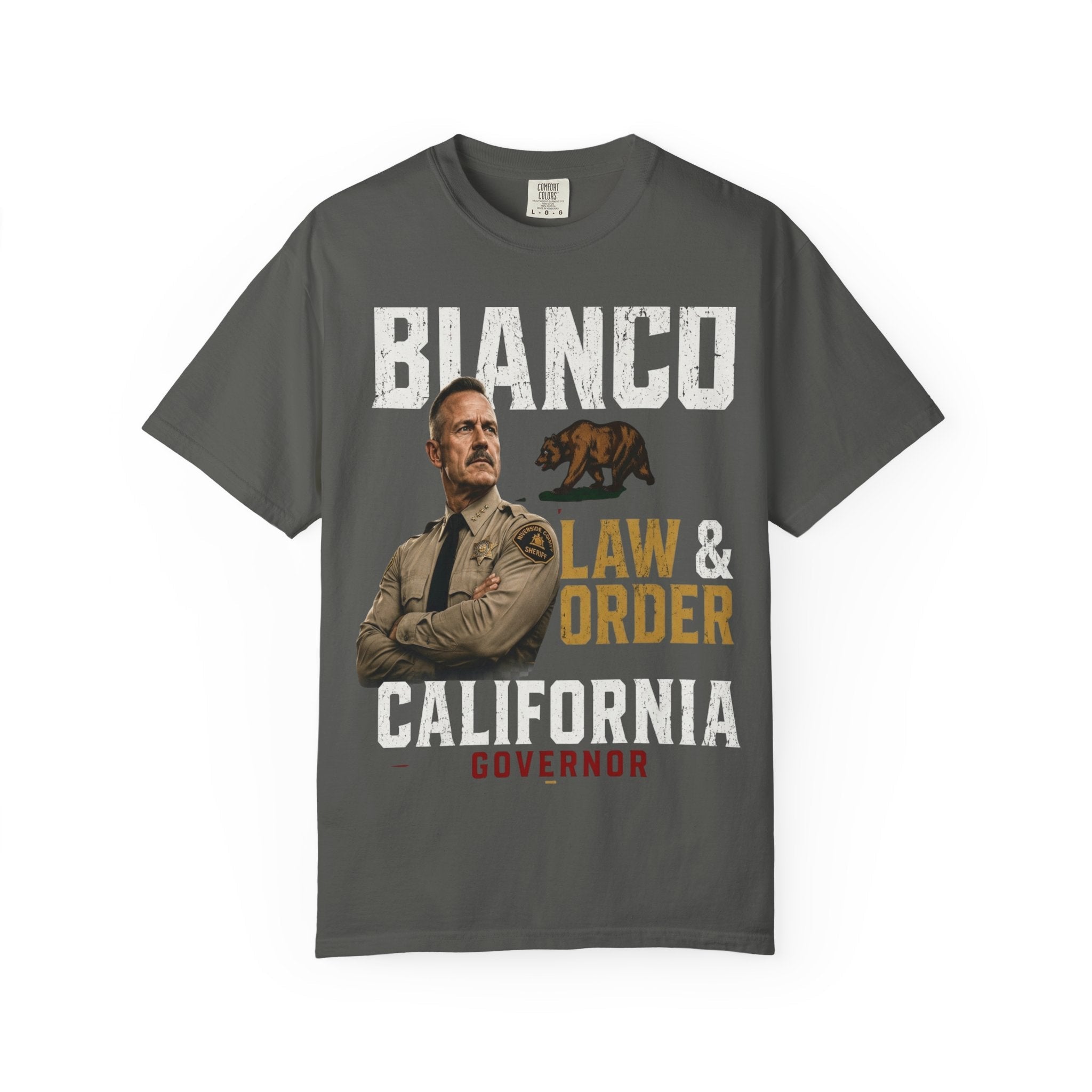 Bianco Law & Order California Governor T-Shirt - Property of Patriots