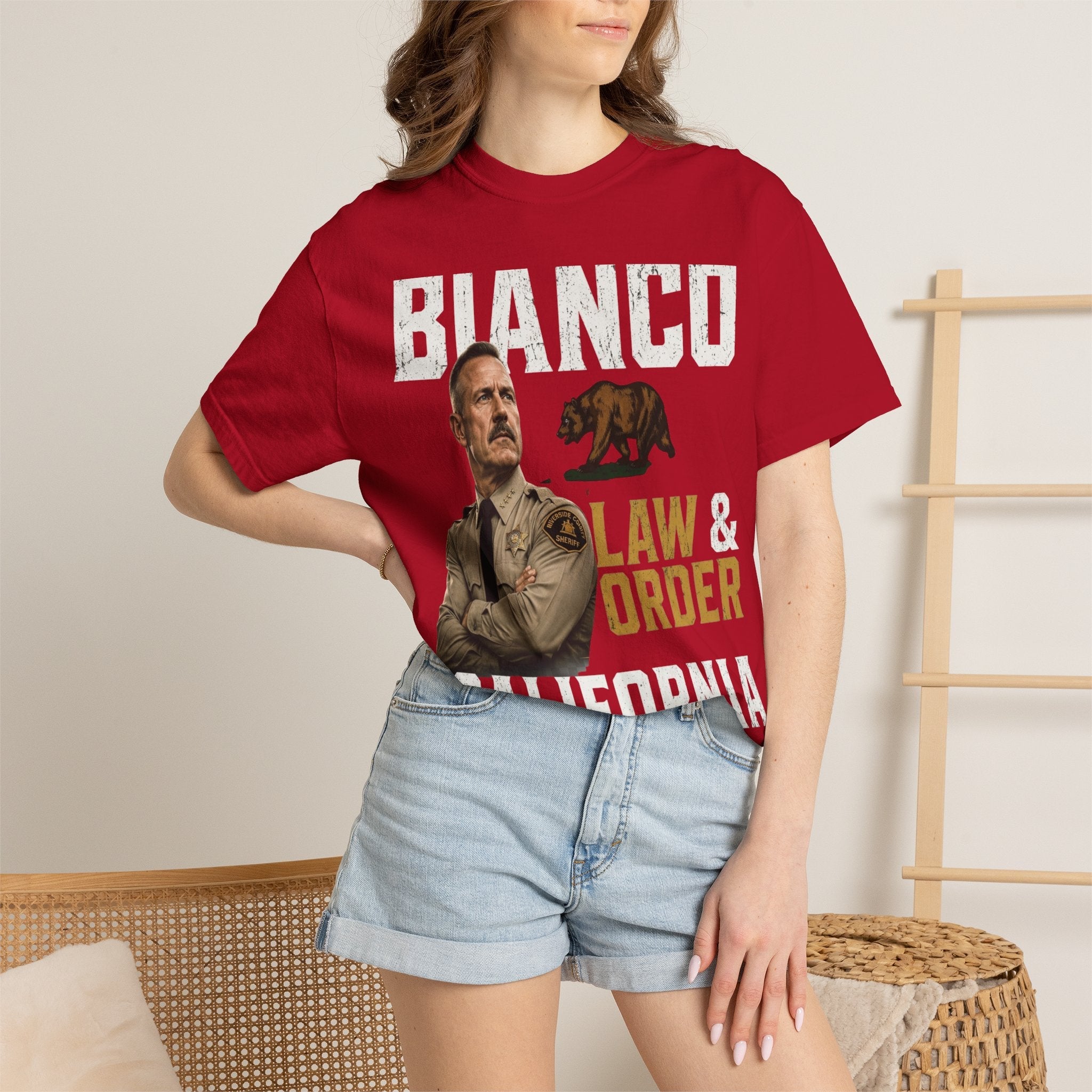 Bianco Law & Order California Governor T-Shirt - Property of Patriots