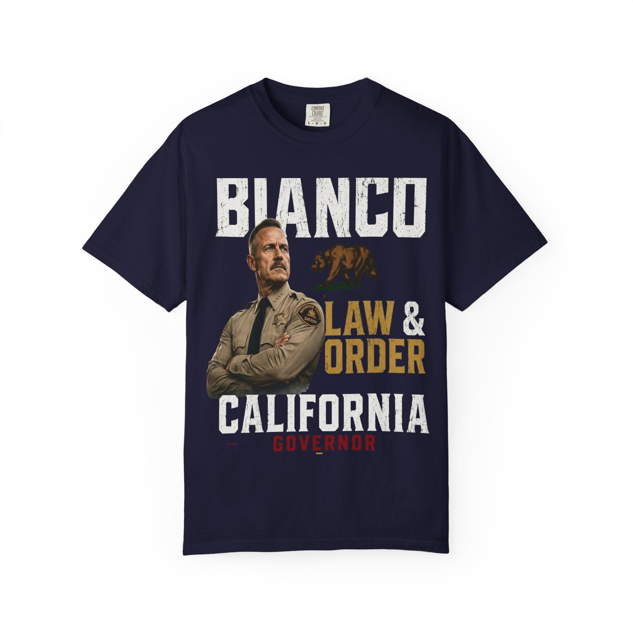 Bianco Law & Order California Governor T-Shirt - Property of Patriots