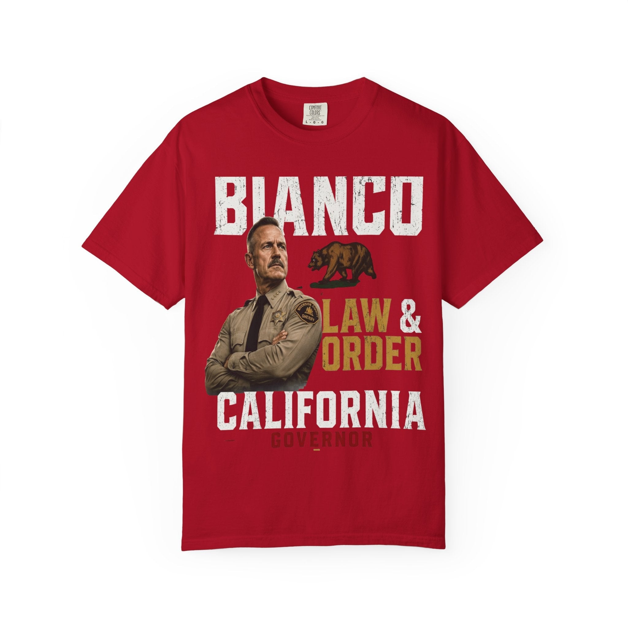 Bianco Law & Order California Governor T-Shirt - Property of Patriots