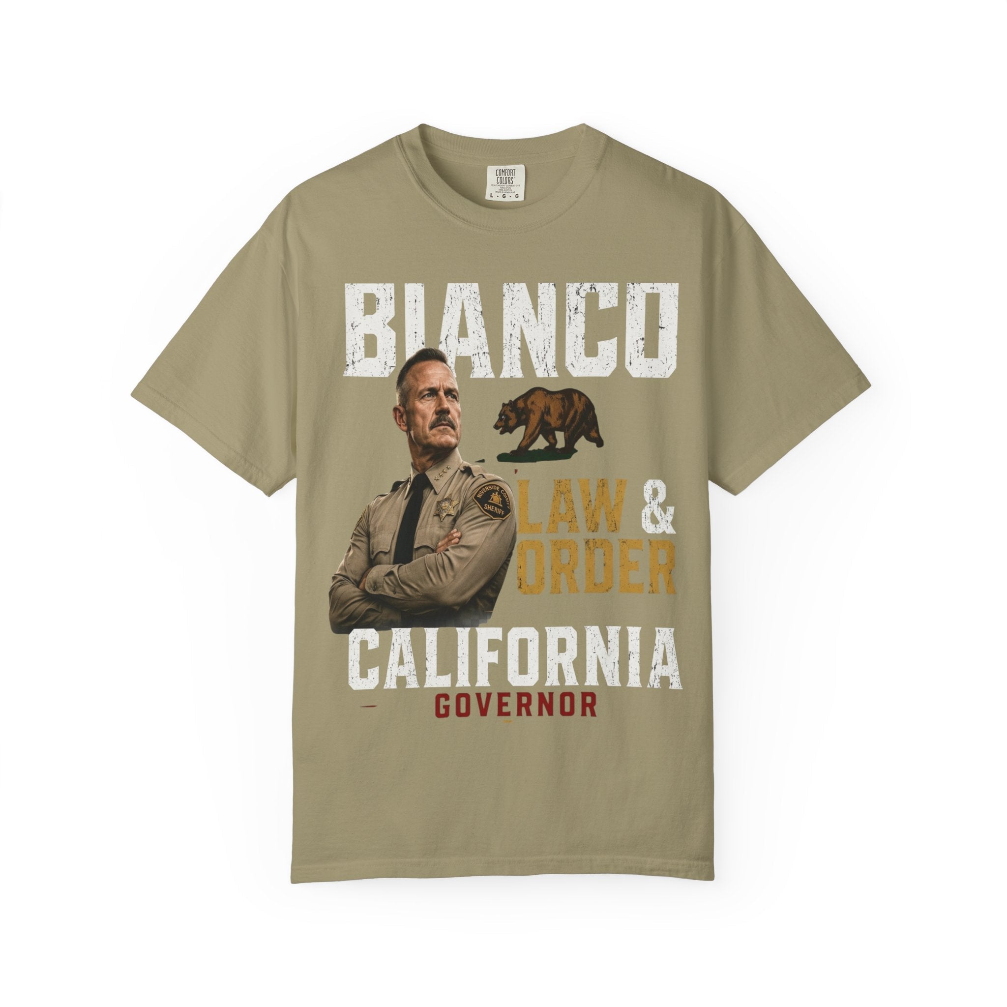 Bianco Law & Order California Governor T-Shirt - Property of Patriots