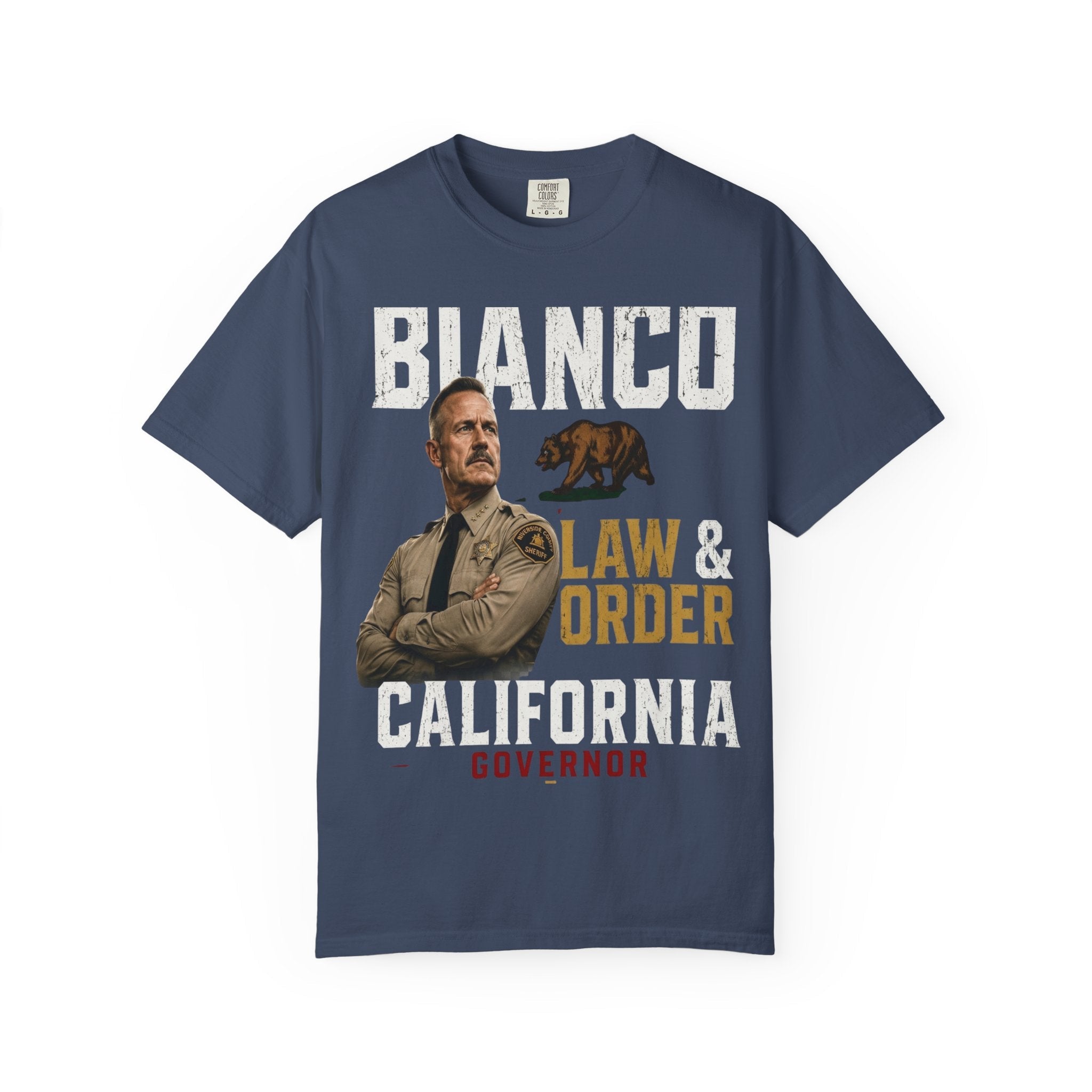 Bianco Law & Order California Governor T-Shirt - Property of Patriots