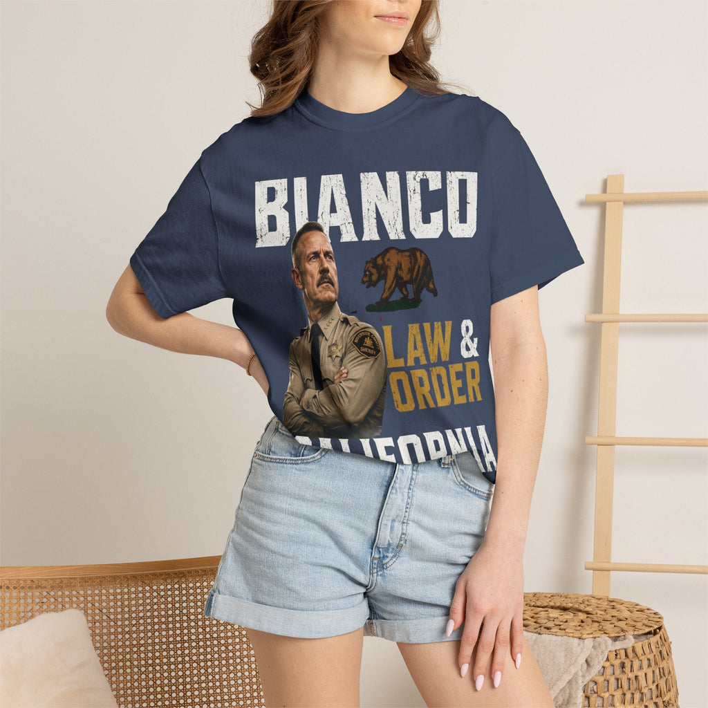 Bianco Law & Order California Governor T-Shirt - Property of Patriots