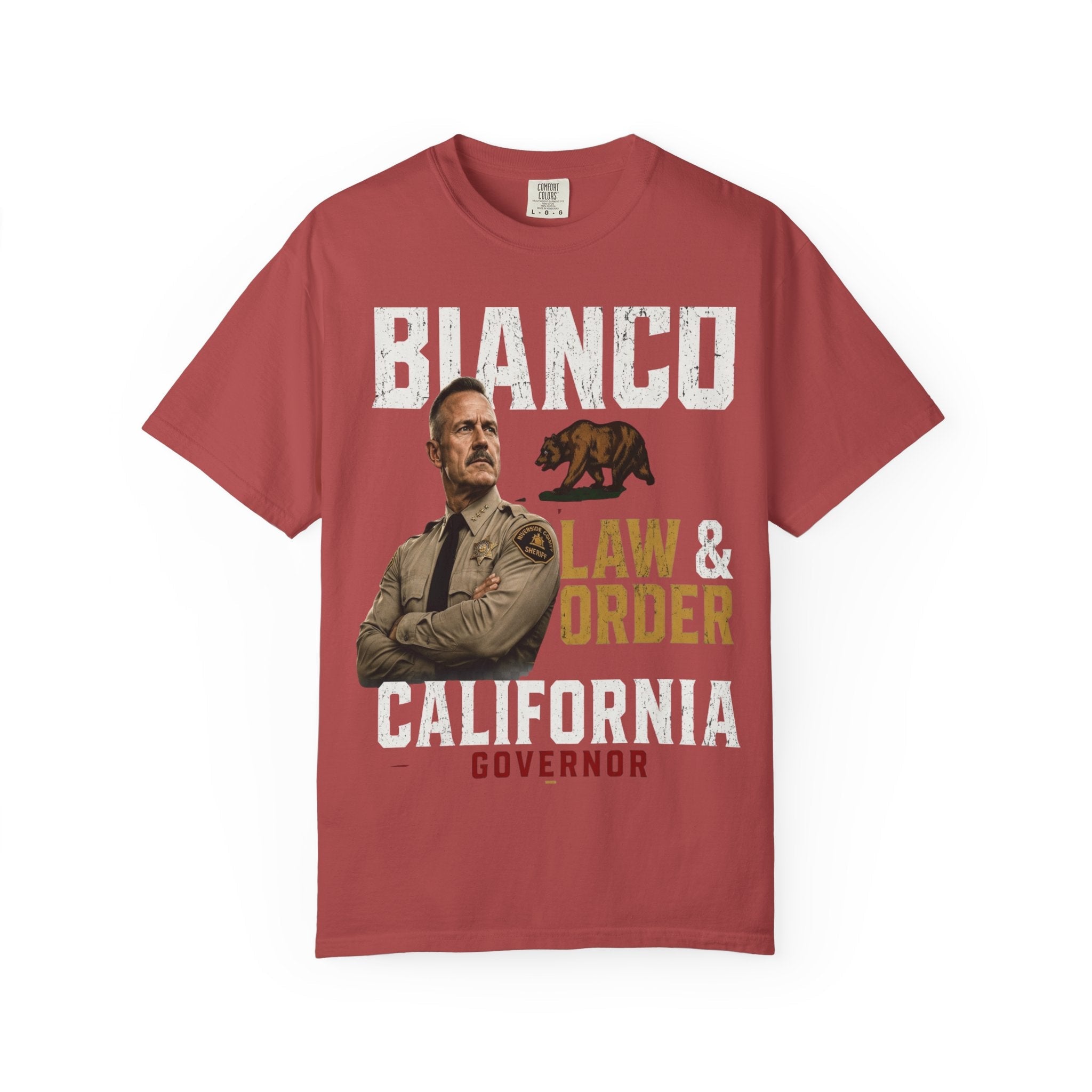Bianco Law & Order California Governor T-Shirt - Property of Patriots
