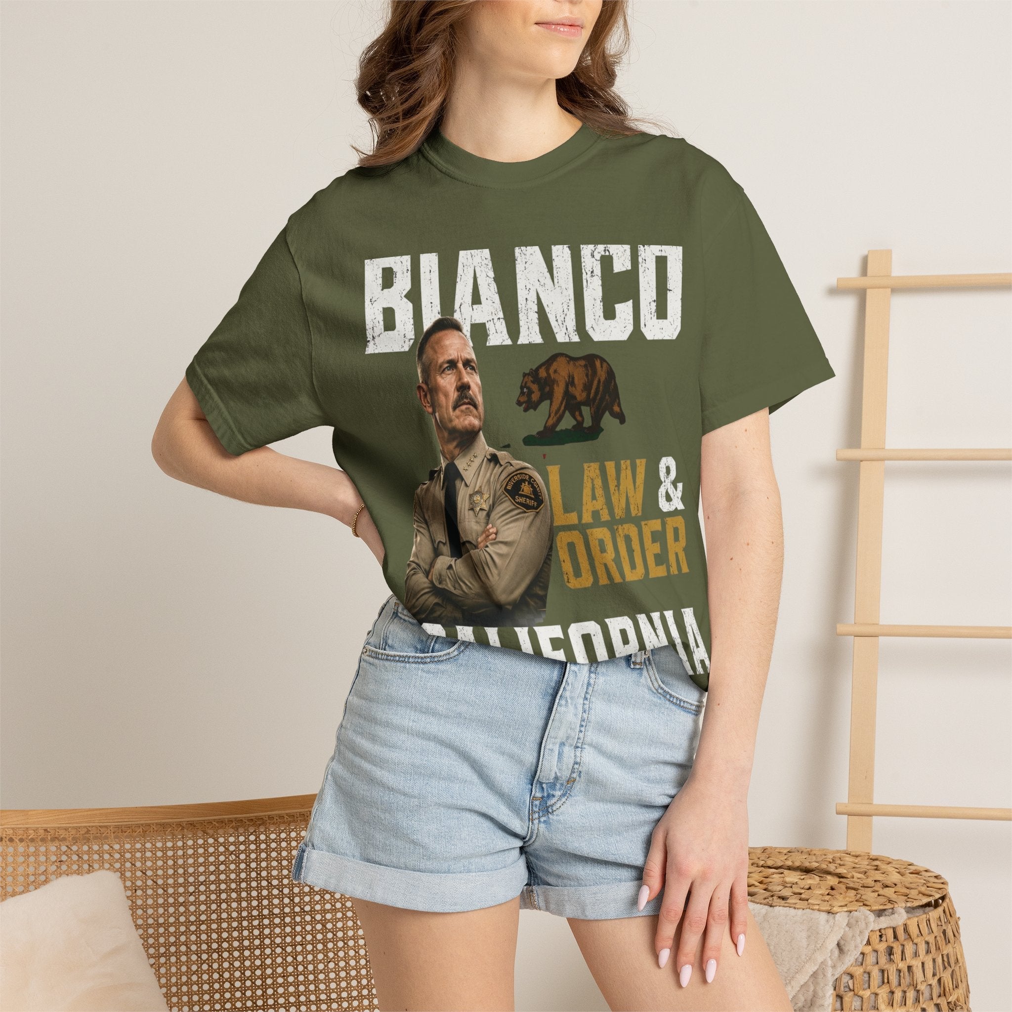 Bianco Law & Order California Governor T-Shirt - Property of Patriots