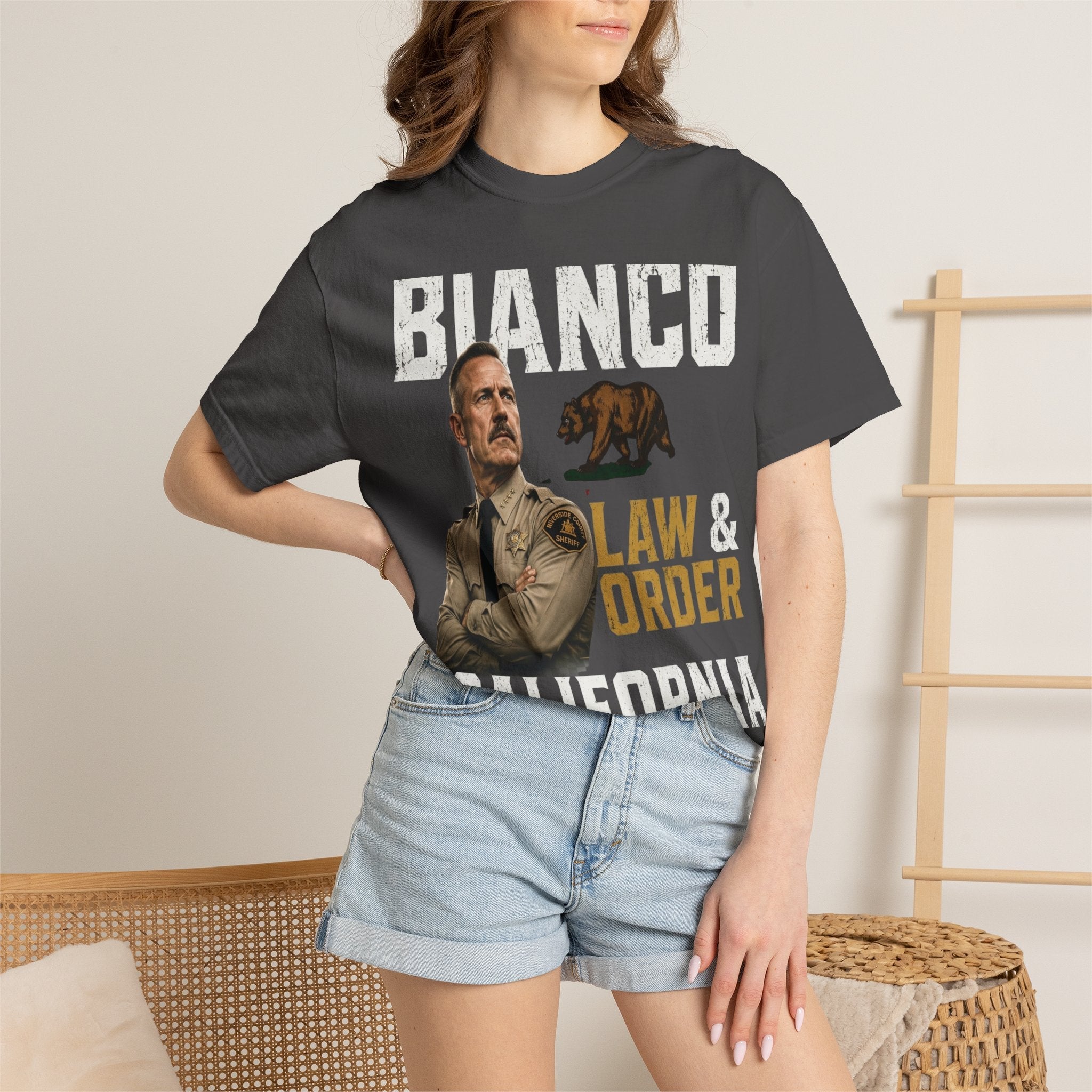 Bianco Law & Order California Governor T-Shirt - Property of Patriots
