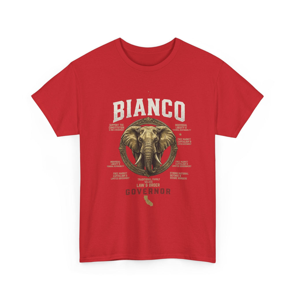 Elephant Governor Graphic Tee — "Bianco" Vintage Safari T-Shirt - Property of Patriots