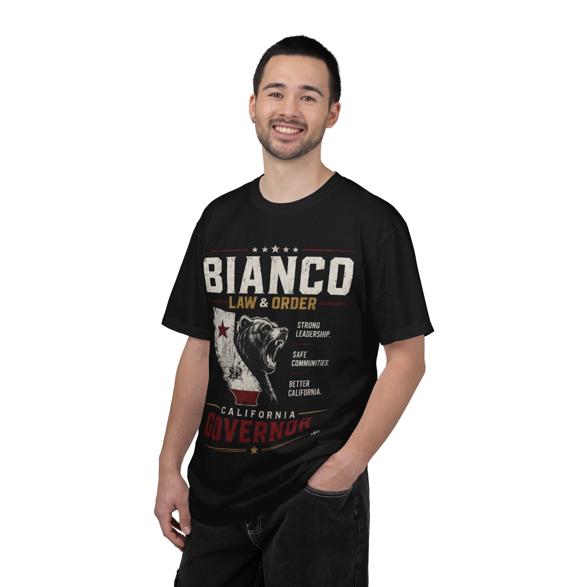 Governor Bianco 'Law & Order' Campaign T-Shirt — California Bear Political Tee - Property of Patriots