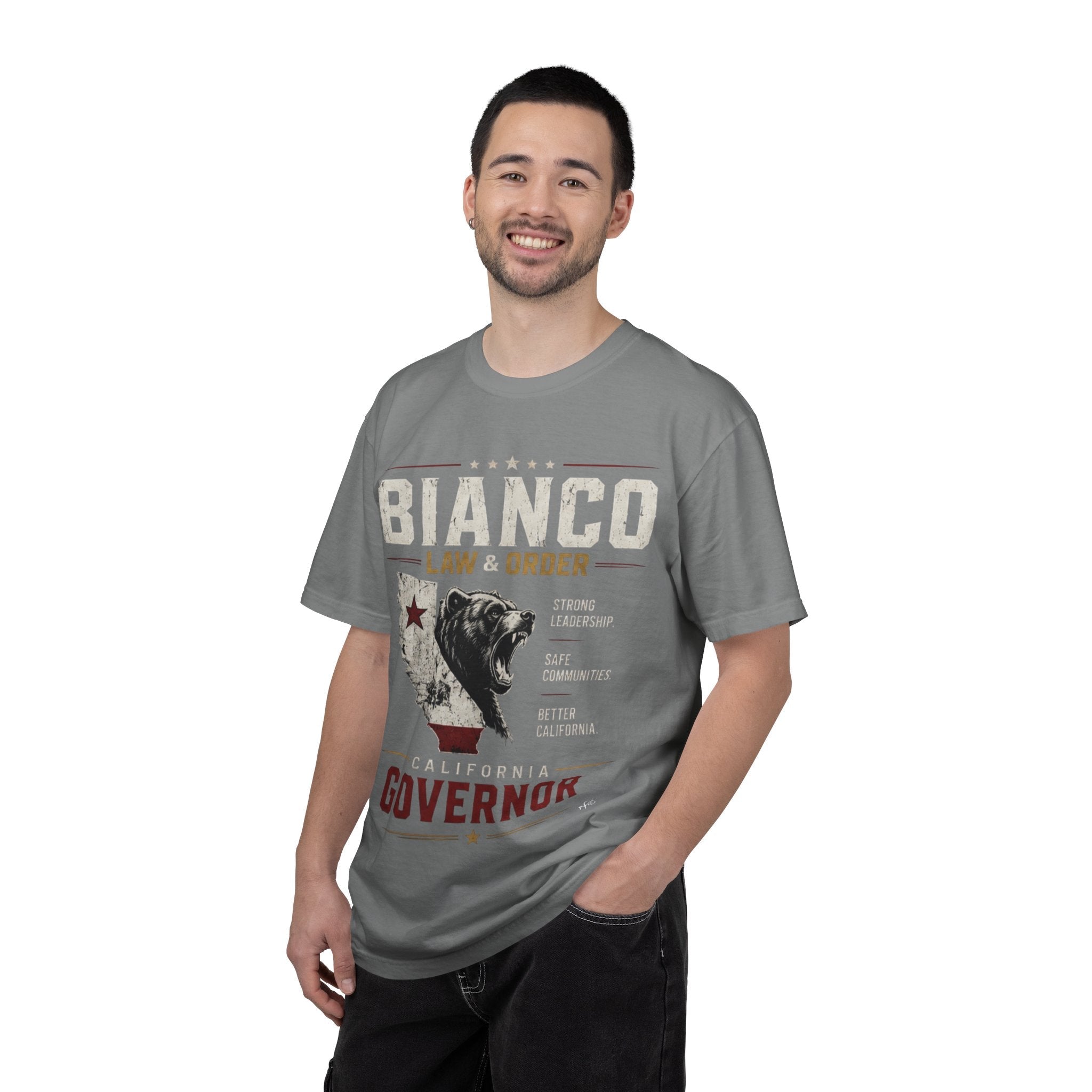 Governor Bianco 'Law & Order' Campaign T-Shirt — California Bear Political Tee - Property of Patriots
