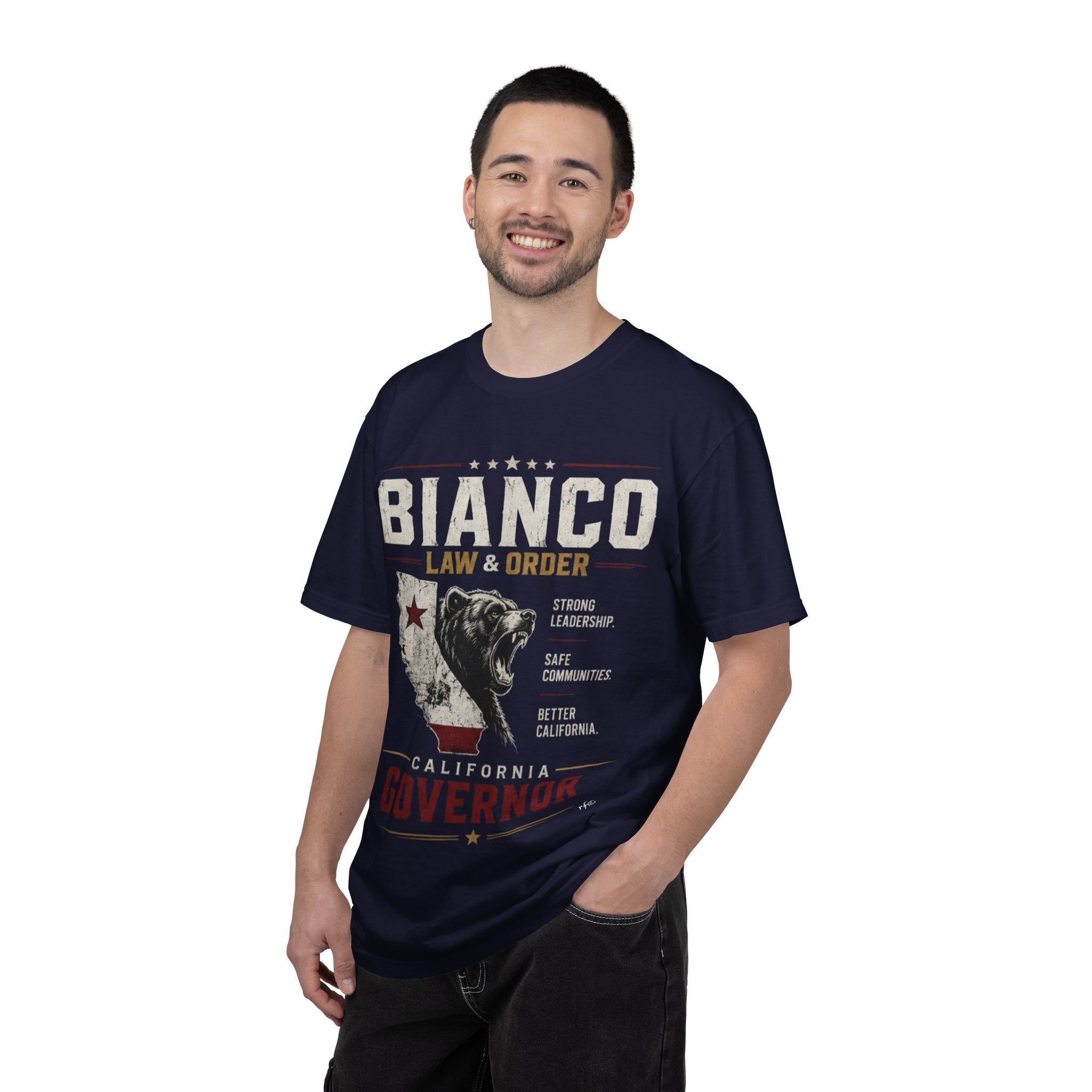 Governor Bianco 'Law & Order' Campaign T-Shirt — California Bear Political Tee - Property of Patriots