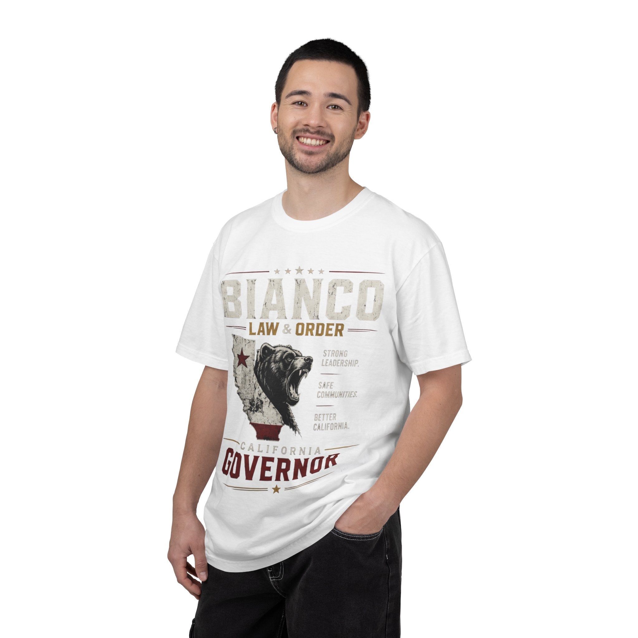 Governor Bianco 'Law & Order' Campaign T-Shirt — California Bear Political Tee - Property of Patriots
