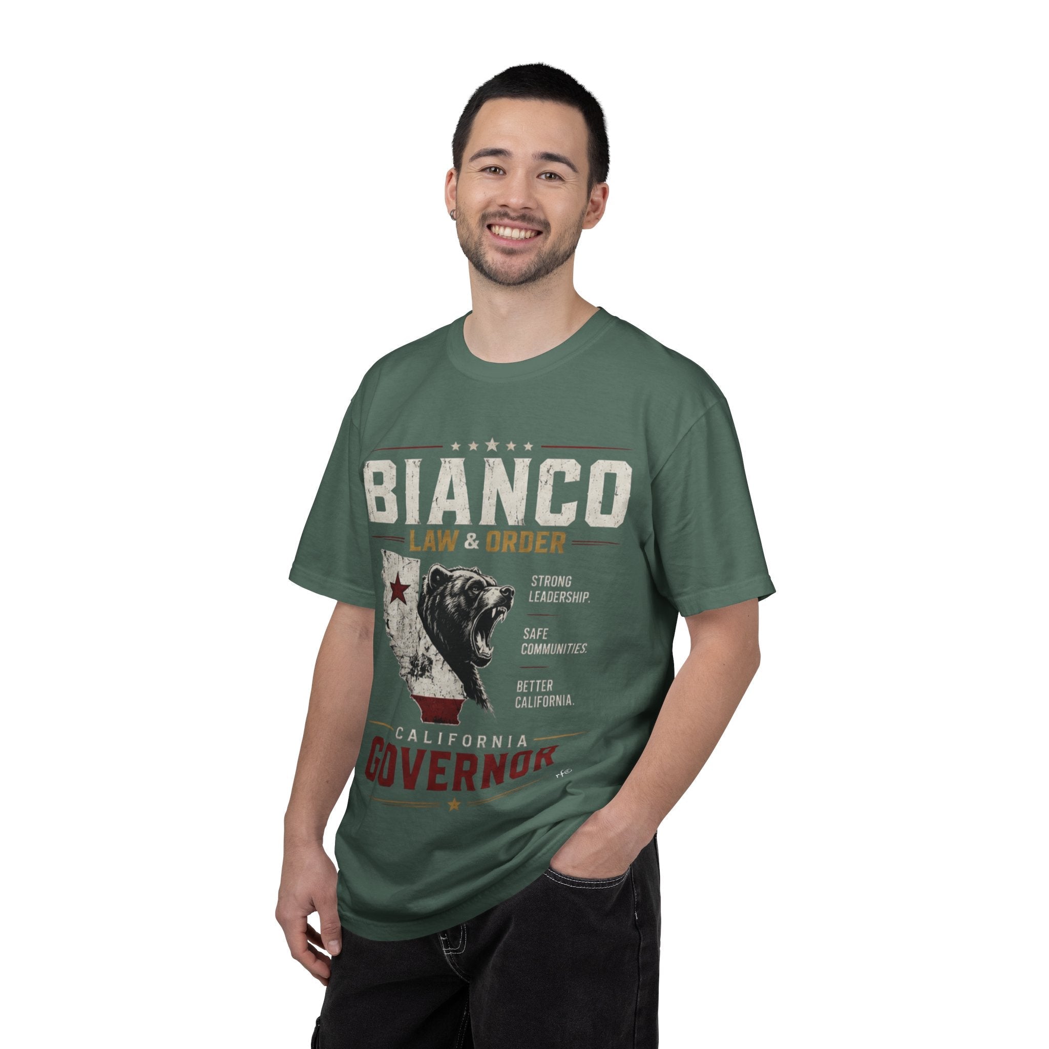 Governor Bianco 'Law & Order' Campaign T-Shirt — California Bear Political Tee - Property of Patriots