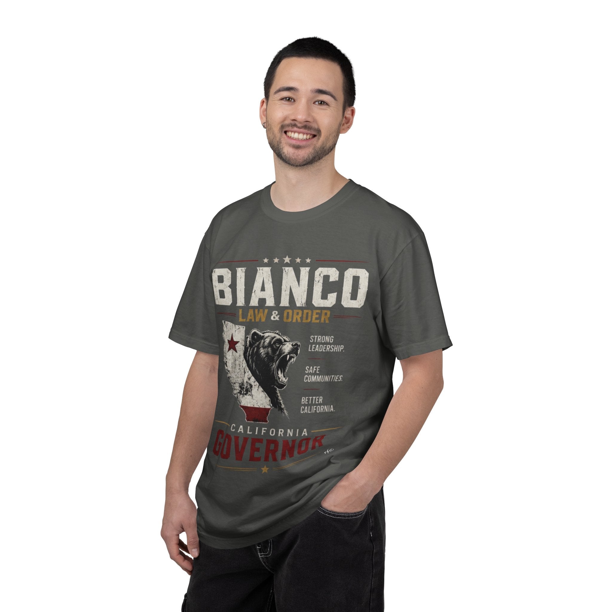 Governor Bianco 'Law & Order' Campaign T-Shirt — California Bear Political Tee - Property of Patriots