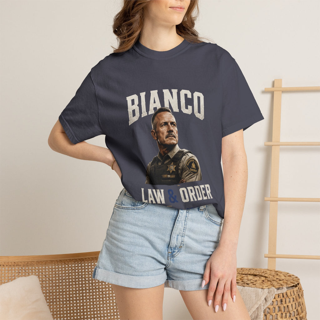 Law & Order 'Bianco' Political Campaign T-Shirt — California Governor Design - Property of Patriots