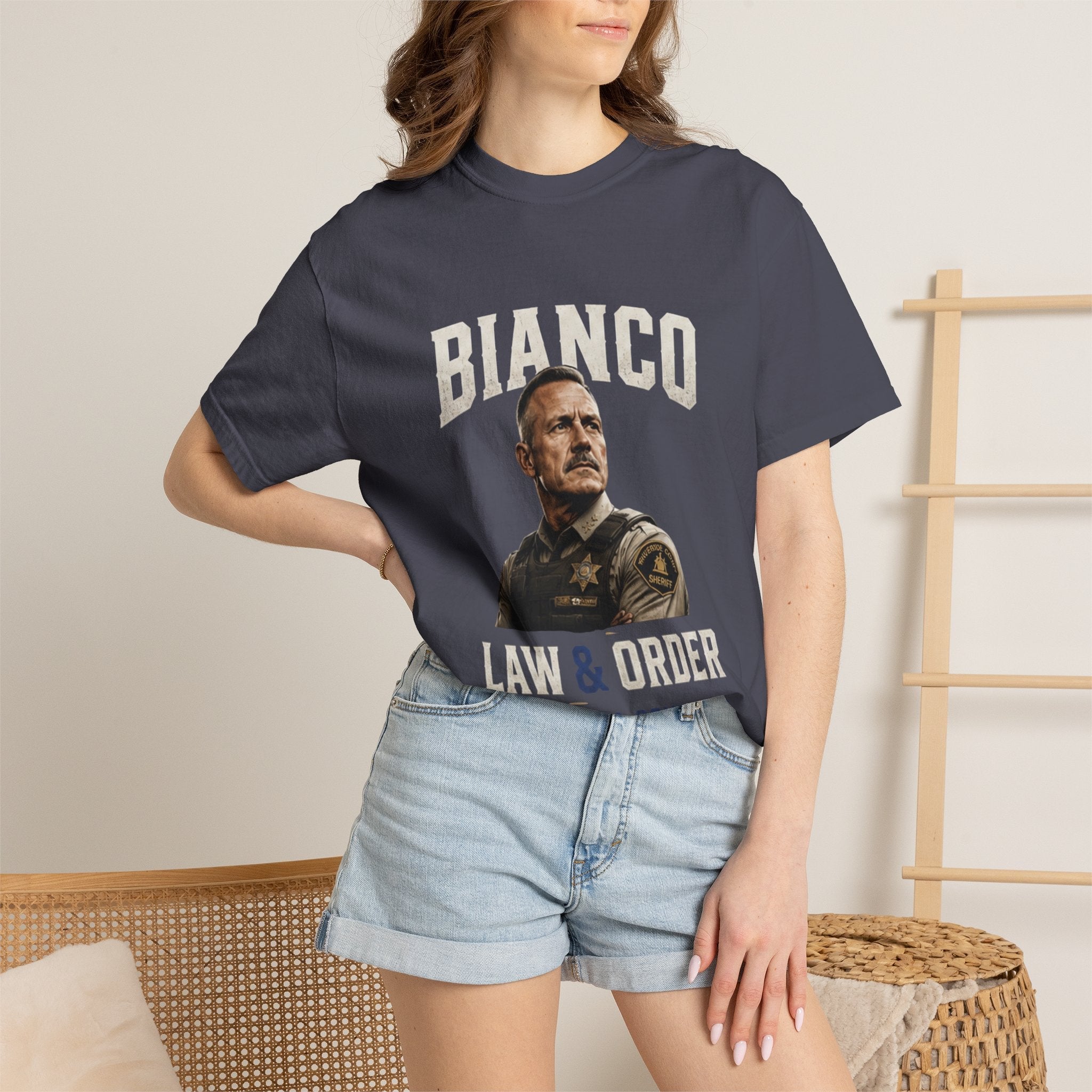 Law & Order 'Bianco' Political Campaign T-Shirt — California Governor Design - Property of Patriots