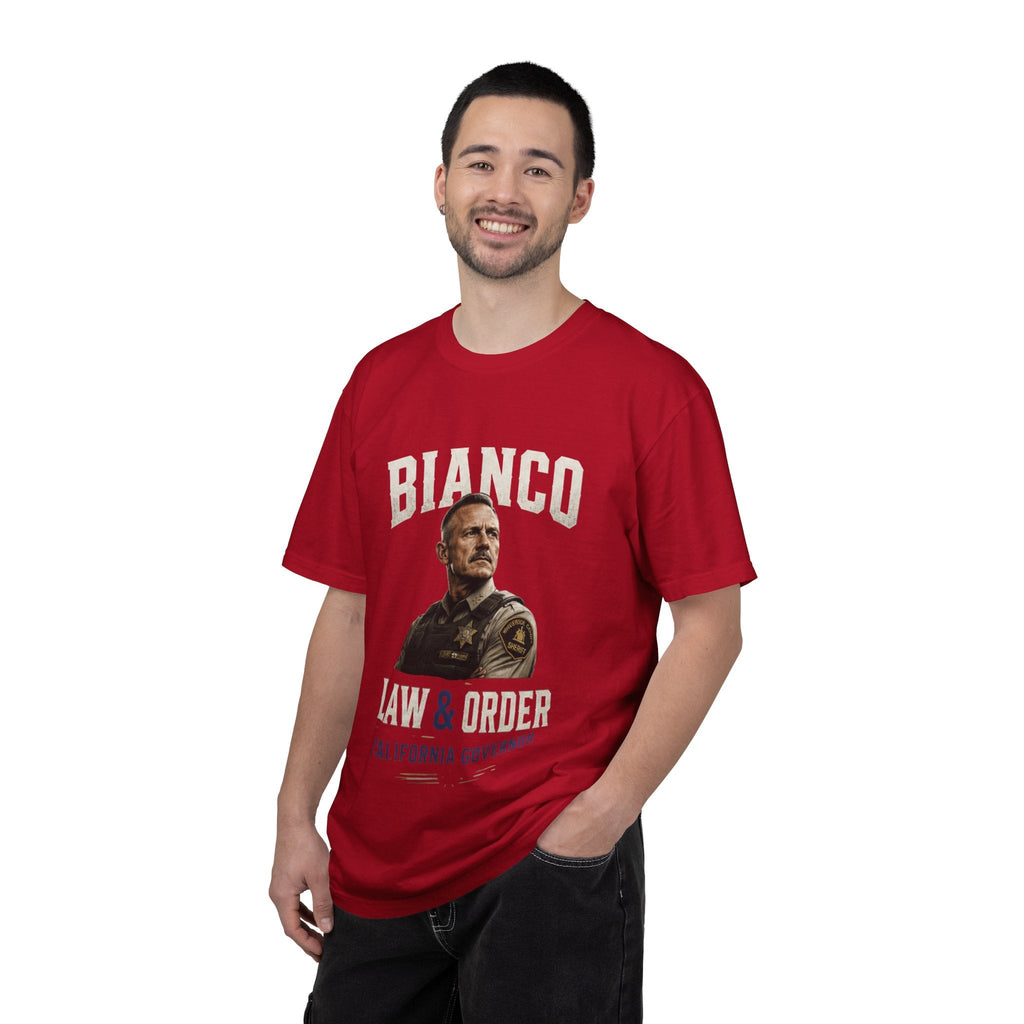 Law & Order 'Bianco' Political Campaign T-Shirt — California Governor Design - Property of Patriots