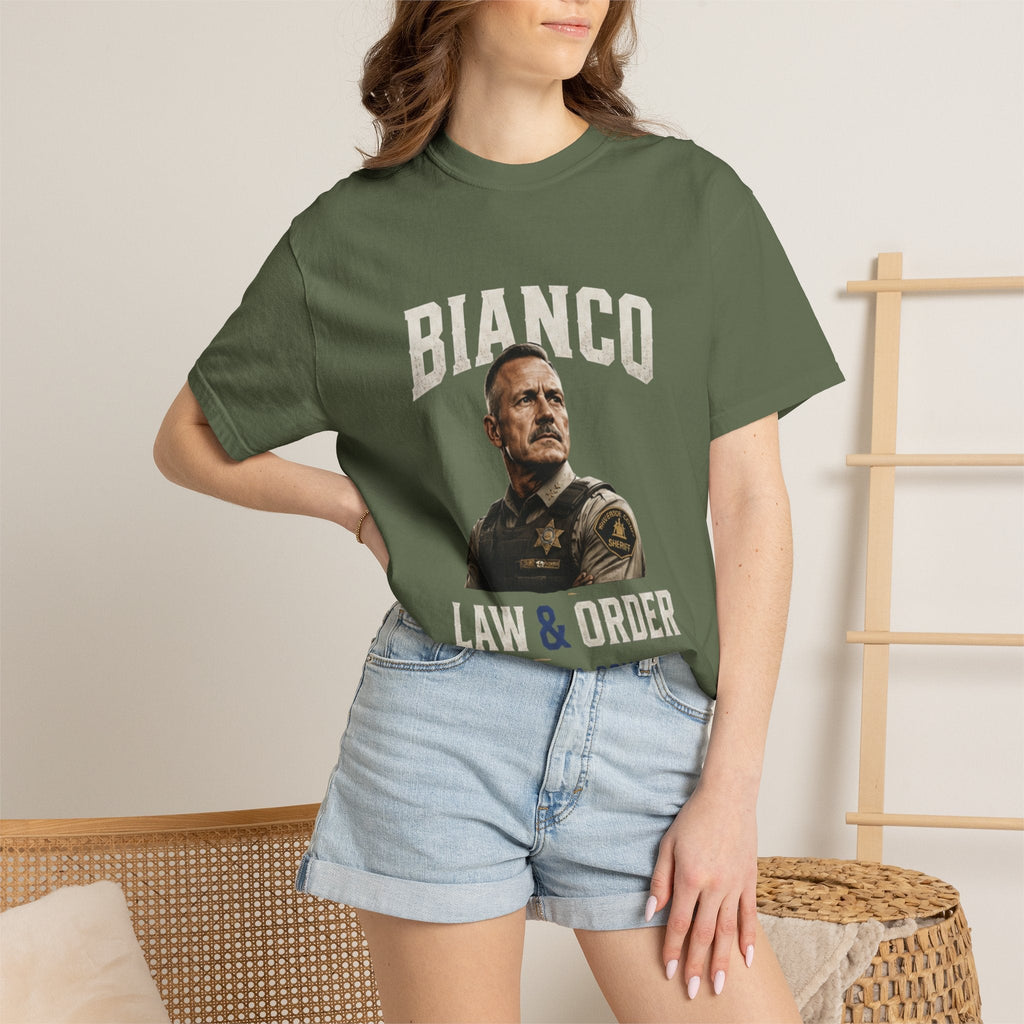 Law & Order 'Bianco' Political Campaign T-Shirt — California Governor Design - Property of Patriots