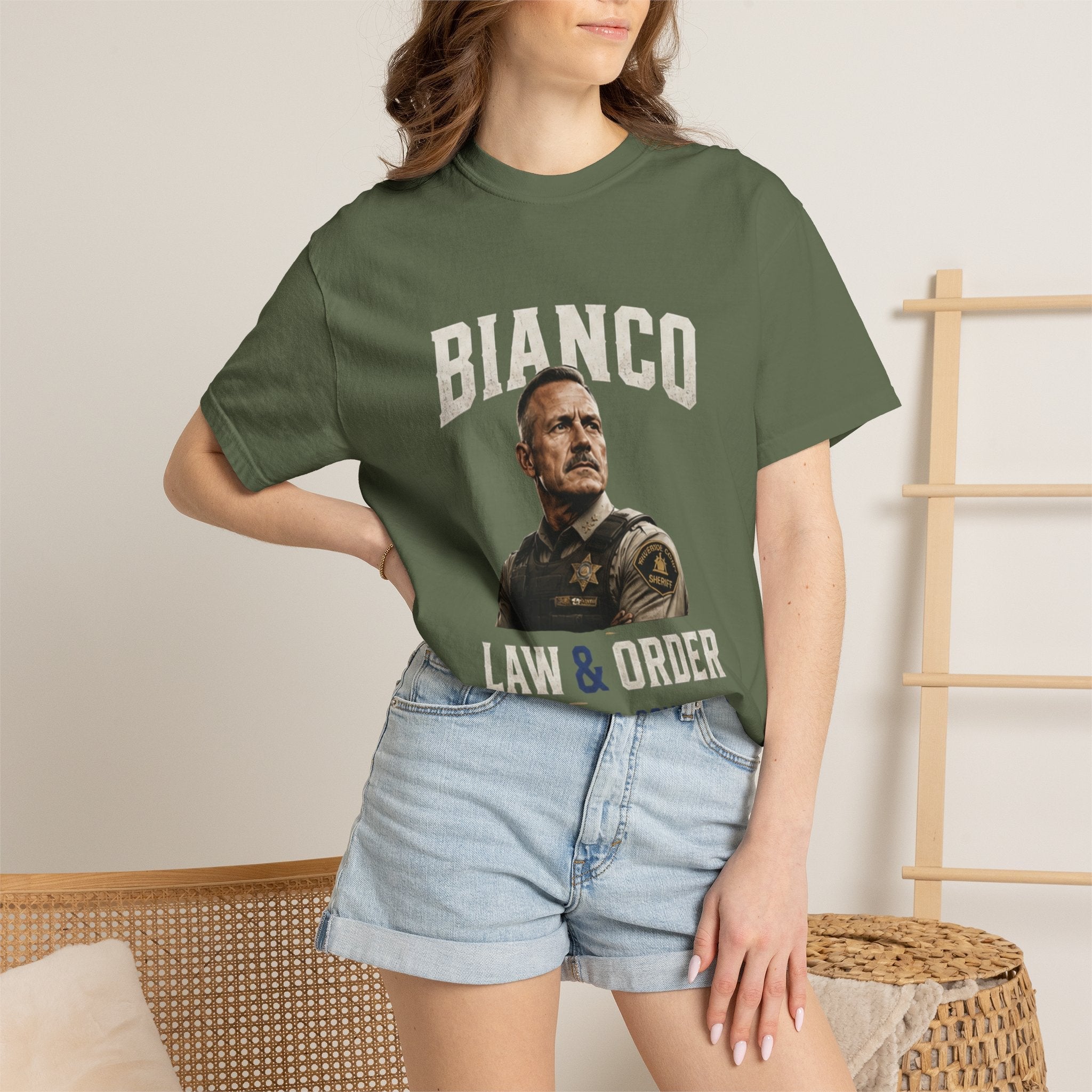 Law & Order 'Bianco' Political Campaign T-Shirt — California Governor Design - Property of Patriots