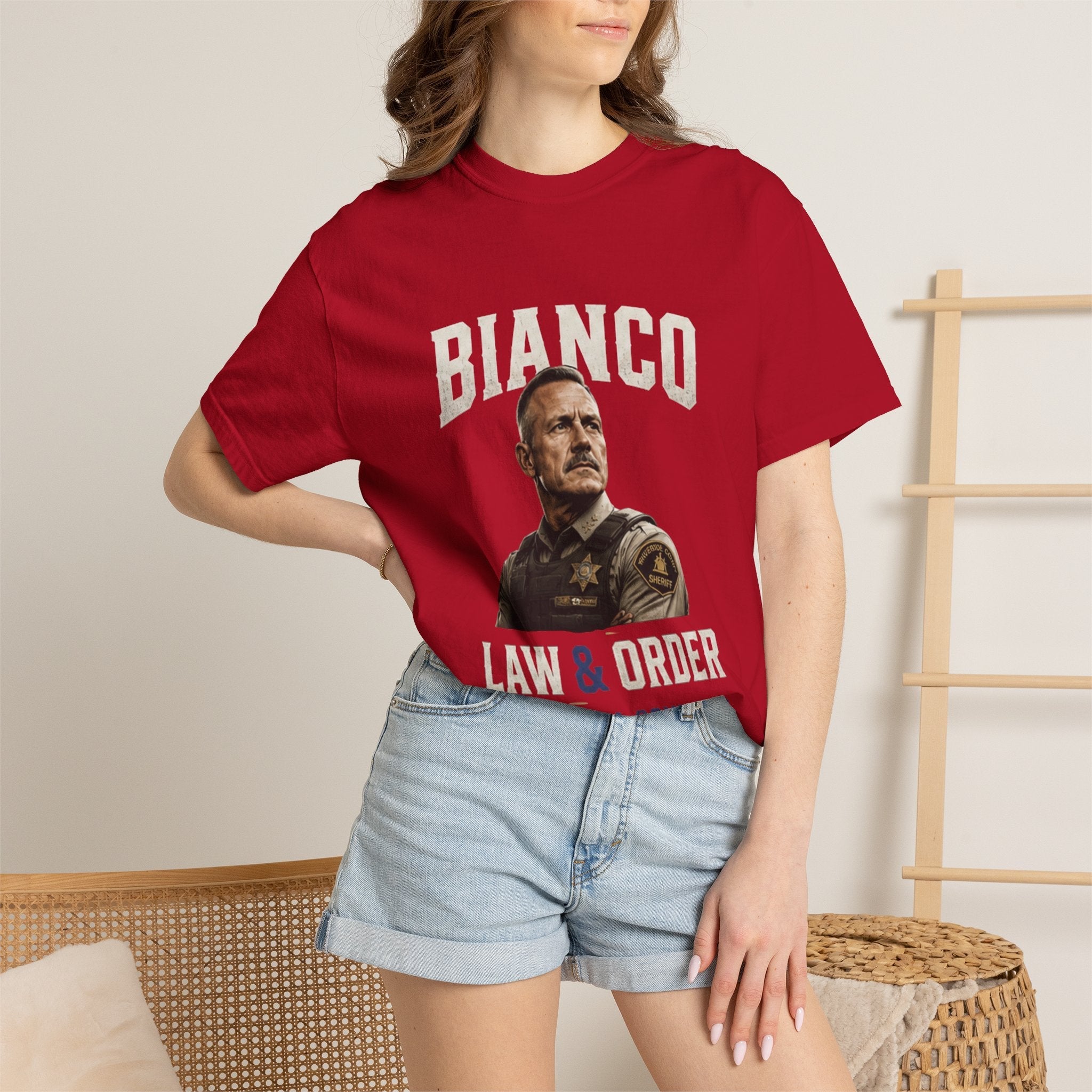 Law & Order 'Bianco' Political Campaign T-Shirt — California Governor Design - Property of Patriots