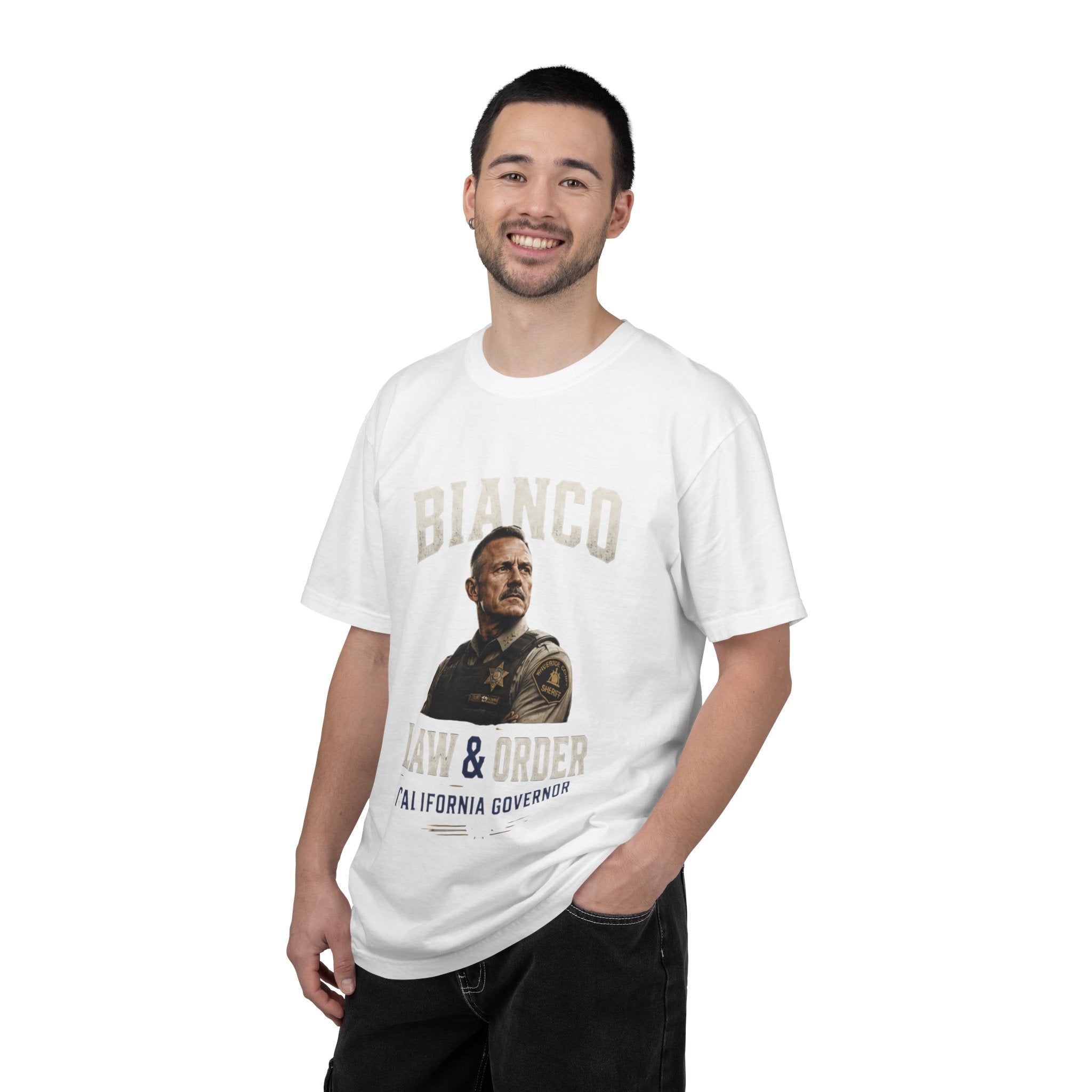 Law & Order 'Bianco' Political Campaign T-Shirt — California Governor Design - Property of Patriots