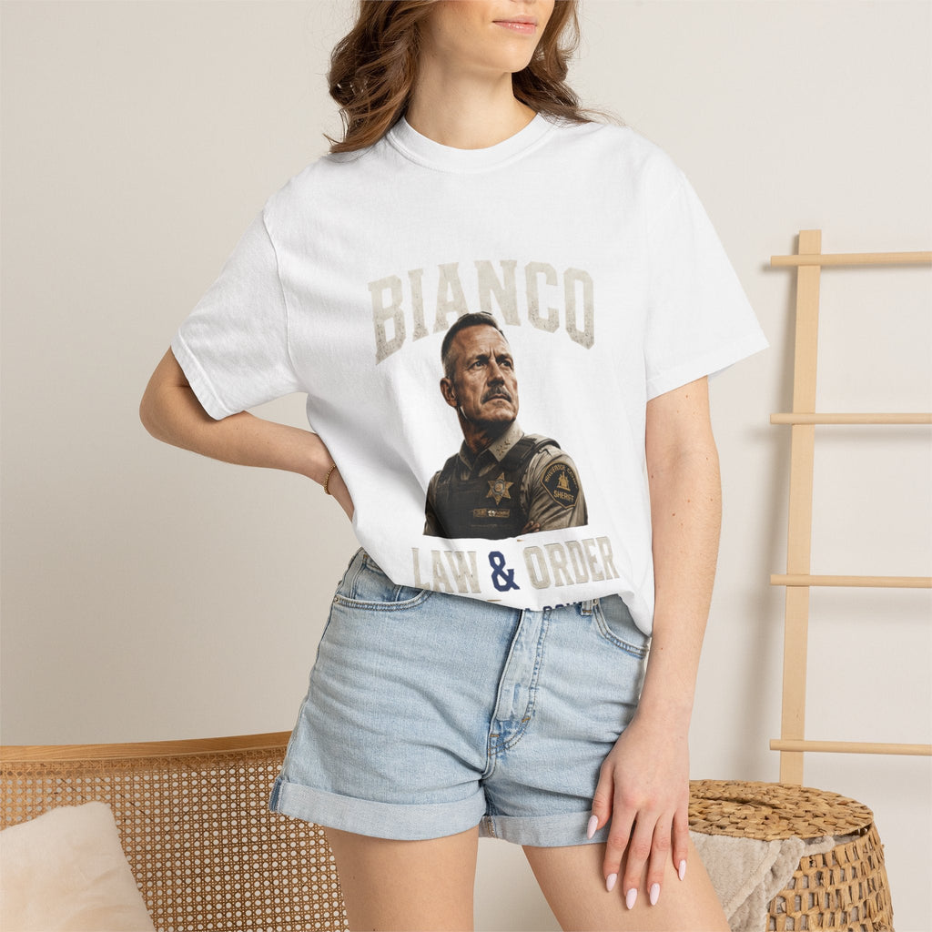 Law & Order 'Bianco' Political Campaign T-Shirt — California Governor Design - Property of Patriots