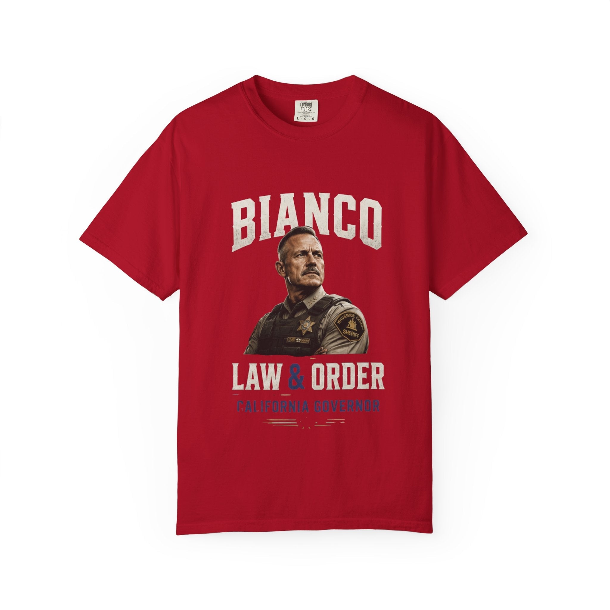 Law & Order 'Bianco' Political Campaign T-Shirt — California Governor Design - Property of Patriots