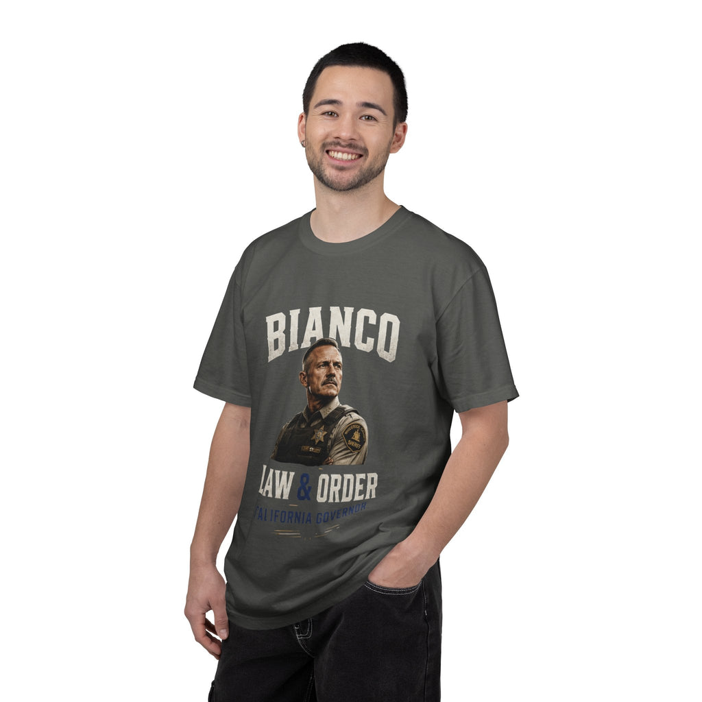 Law & Order 'Bianco' Political Campaign T-Shirt — California Governor Design - Property of Patriots