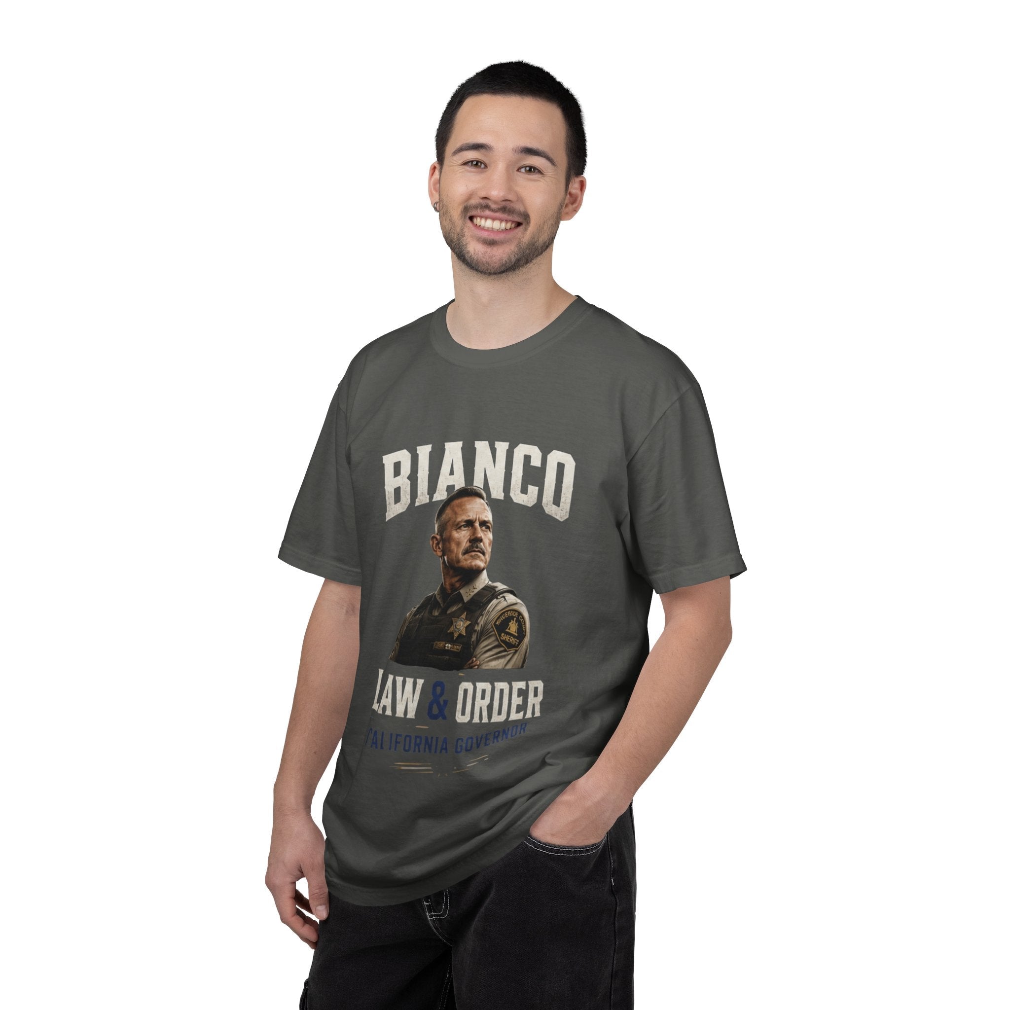 Law & Order 'Bianco' Political Campaign T-Shirt — California Governor Design - Property of Patriots