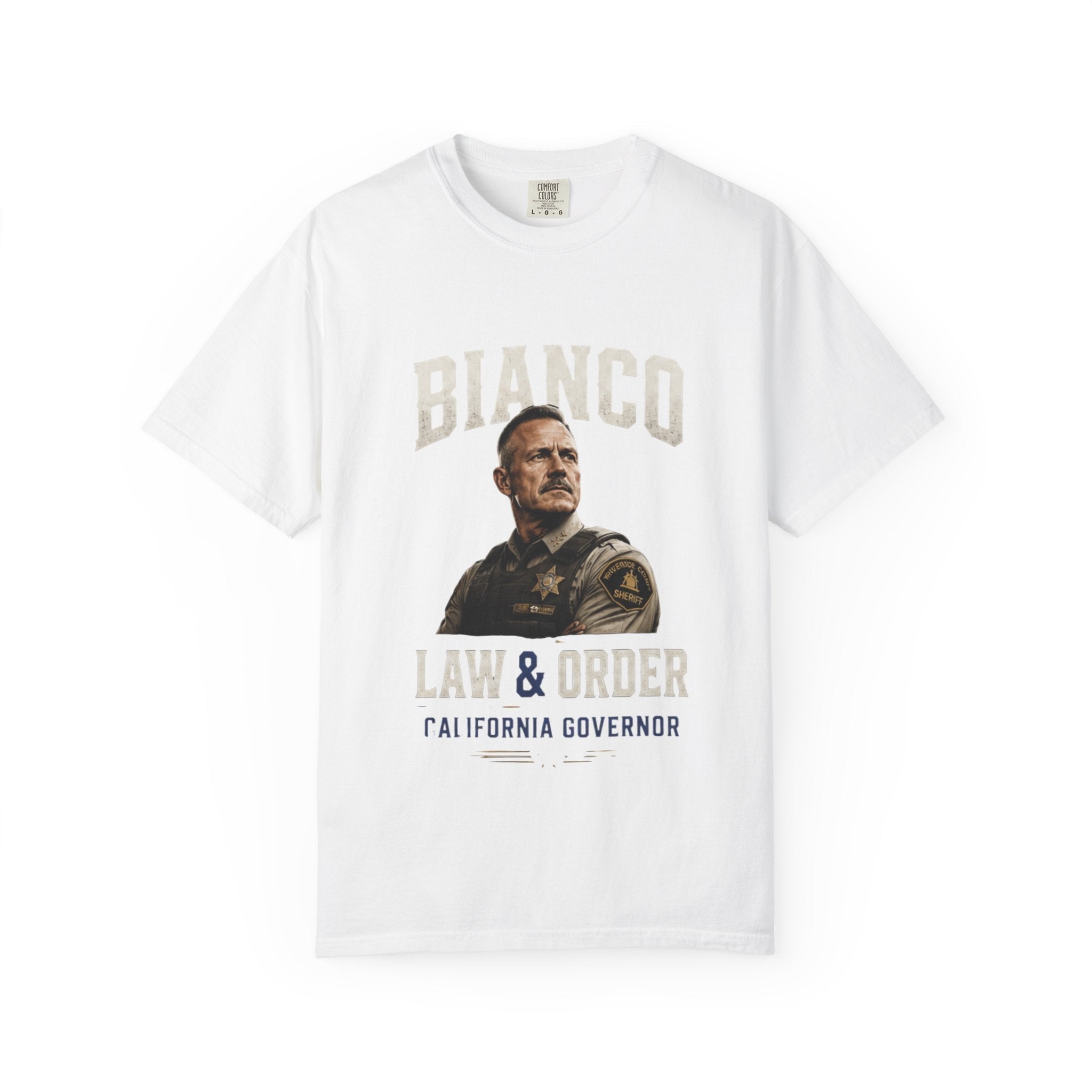 Law & Order 'Bianco' Political Campaign T-Shirt — California Governor Design - Property of Patriots