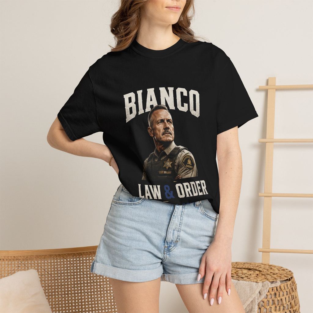 Law & Order 'Bianco' Political Campaign T-Shirt — California Governor Design - Property of Patriots