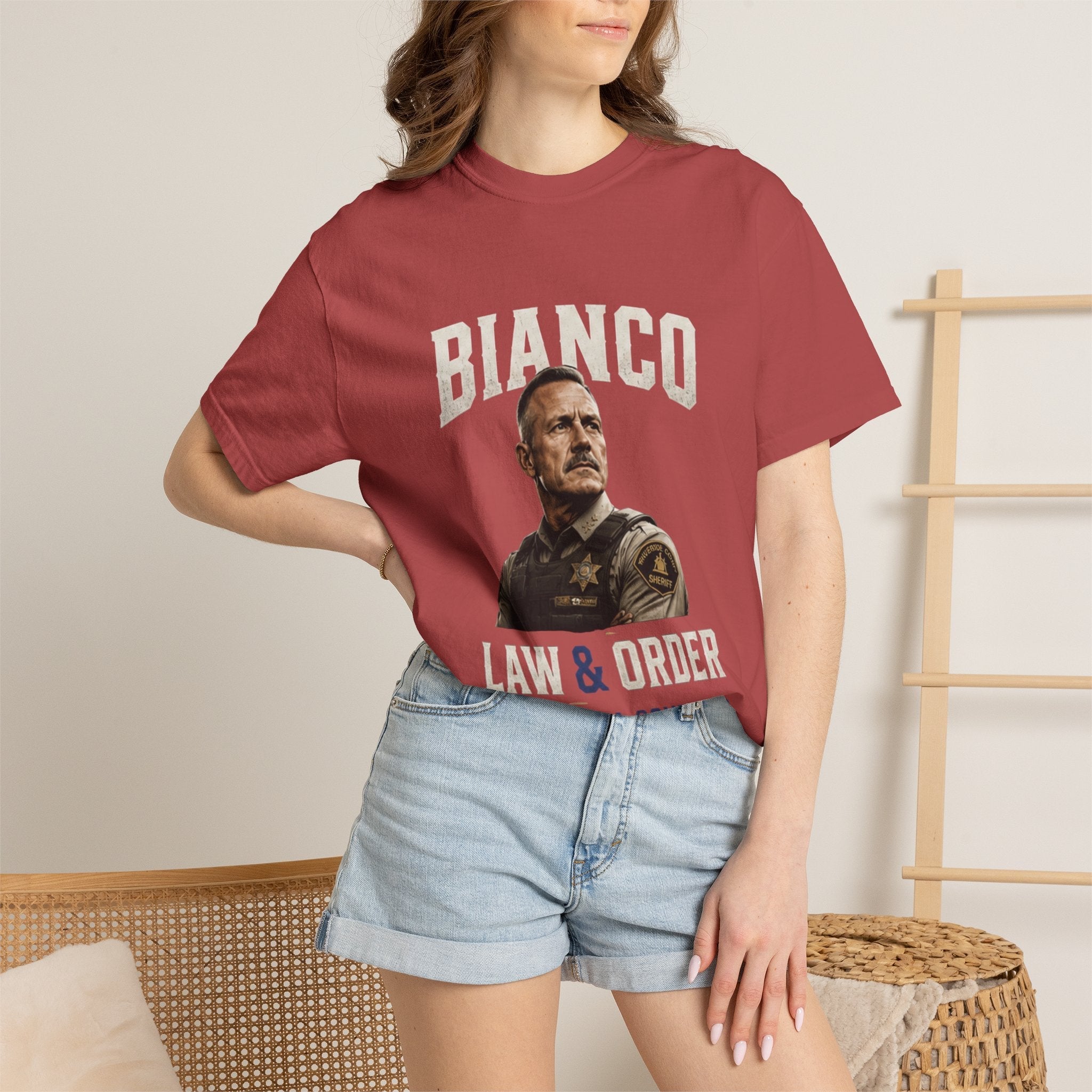 Law & Order 'Bianco' Political Campaign T-Shirt — California Governor Design - Property of Patriots