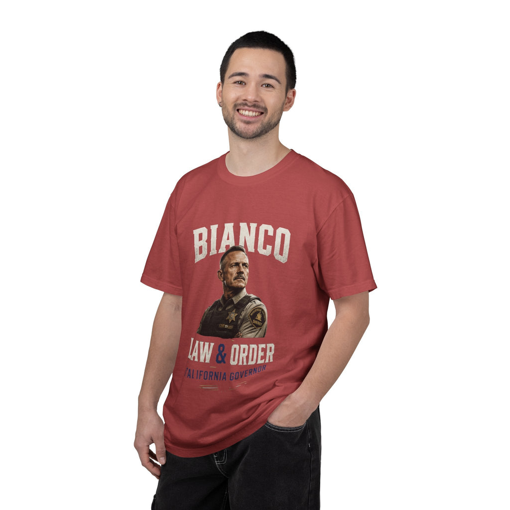 Law & Order 'Bianco' Political Campaign T-Shirt — California Governor Design - Property of Patriots