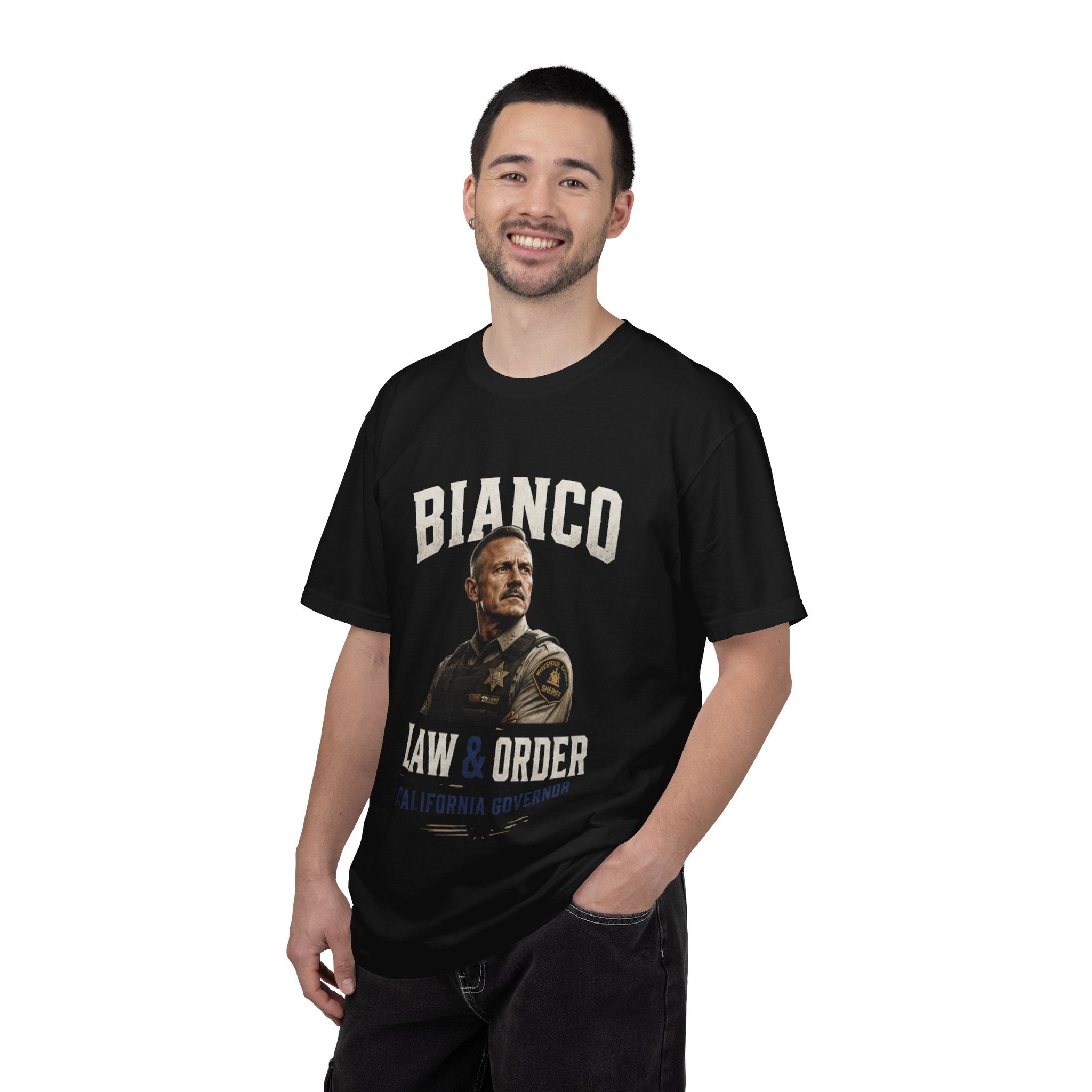 Law & Order 'Bianco' Political Campaign T-Shirt — California Governor Design - Property of Patriots