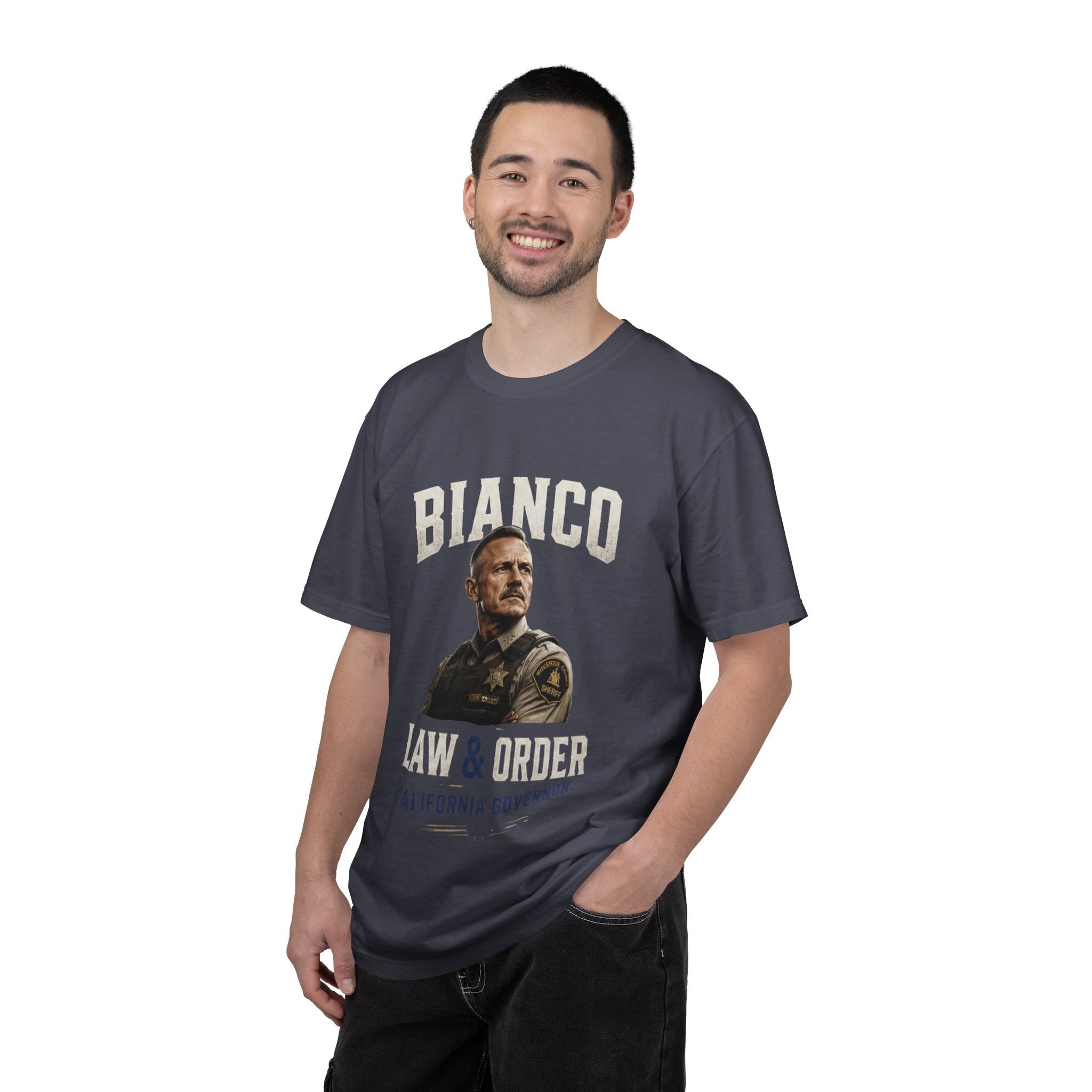 Law & Order 'Bianco' Political Campaign T-Shirt — California Governor Design - Property of Patriots