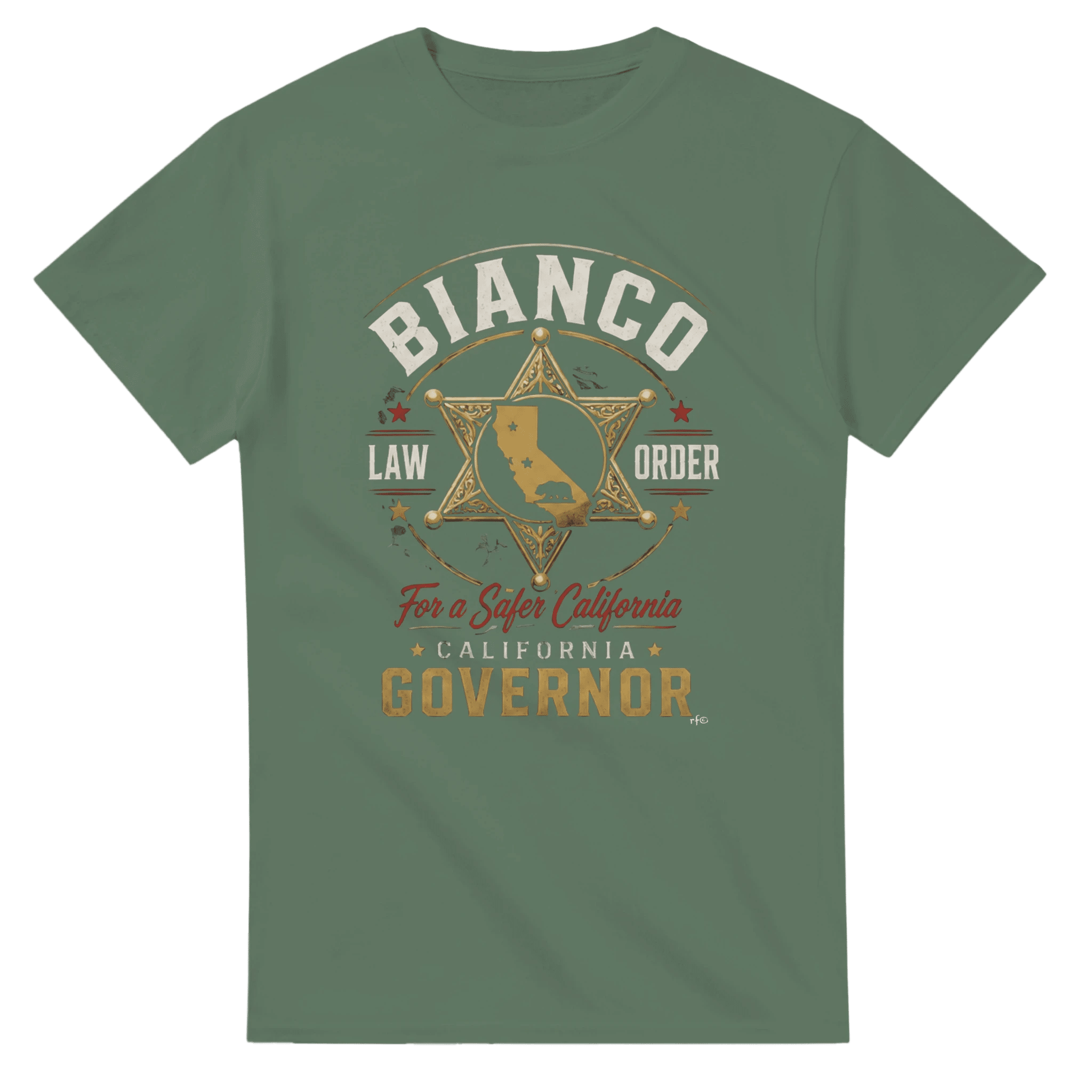 Sheriff Bianco for California Governor Heavyweight Cotton T-Shirt - Property of Patriots