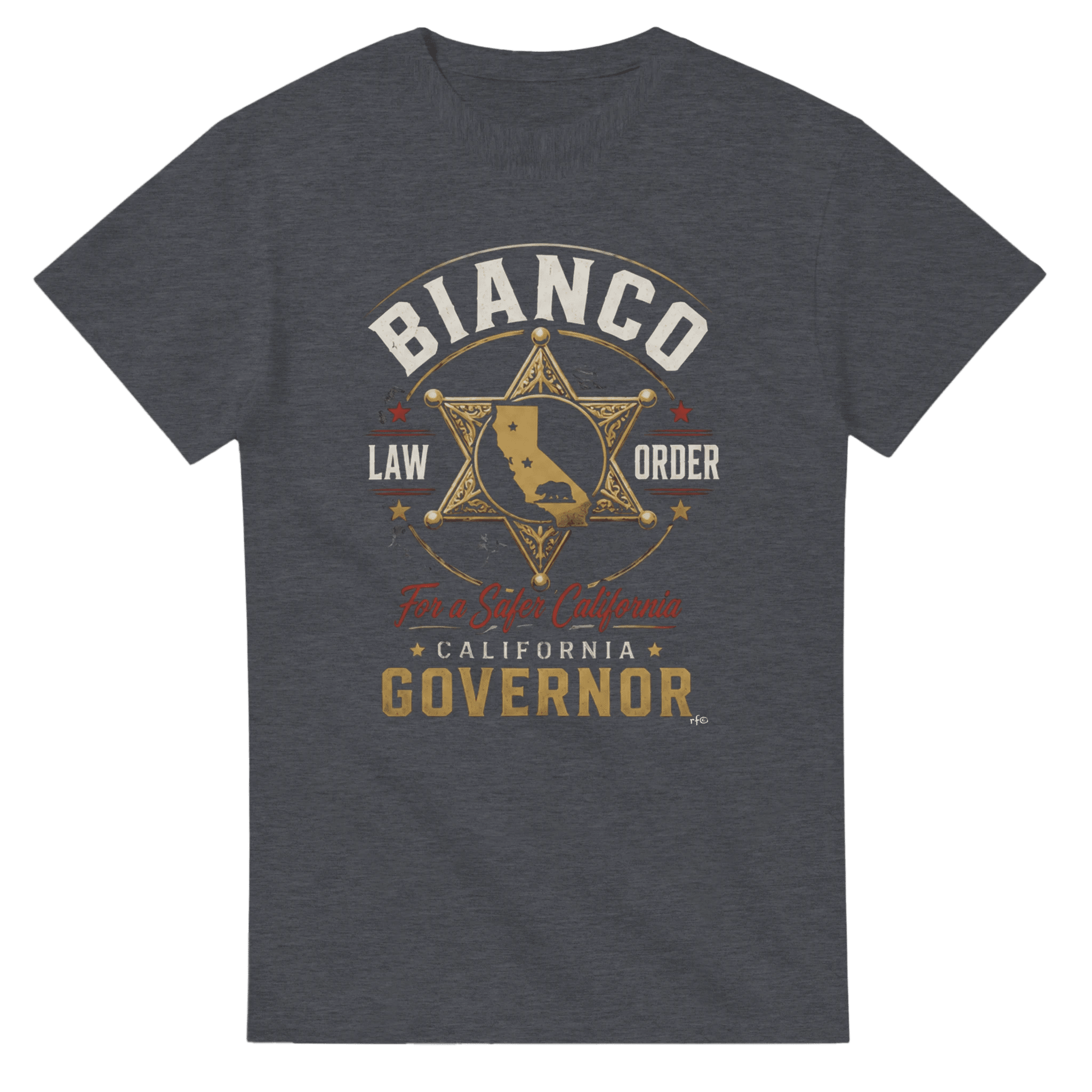 Sheriff Bianco for California Governor Heavyweight Cotton T-Shirt - Property of Patriots